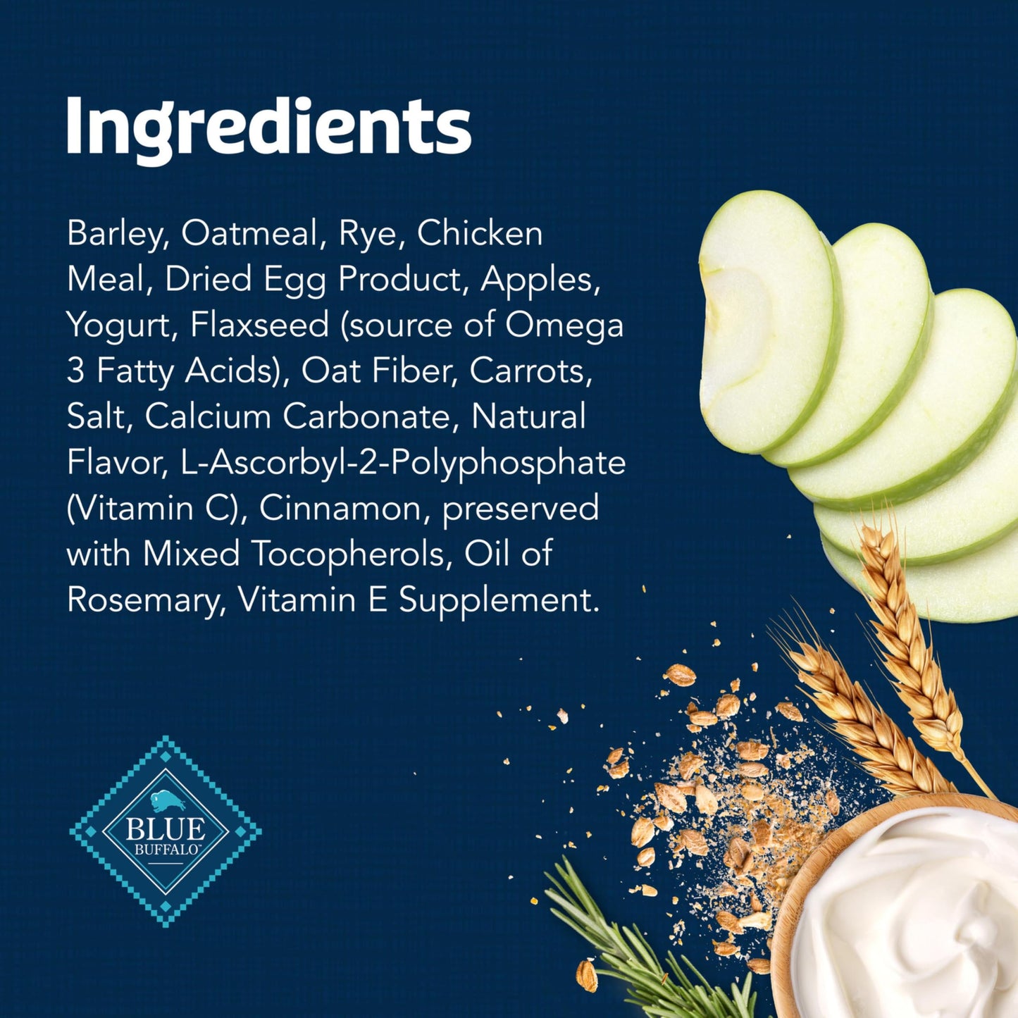 Blue Buffalo Health Bars Crunchy Dog Biscuits, Oven-Baked With Natural Ingredients, Pumpkin & Cinnamon, 16-oz Bag