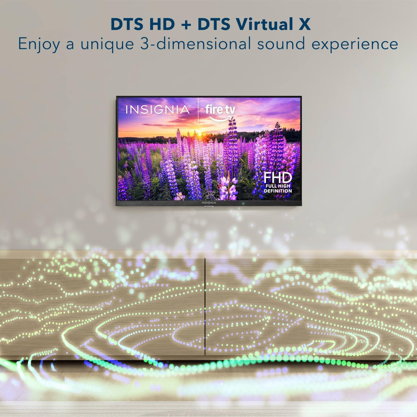 INSIGNIA 40" Class F40 Series LED Full HD Smart Fire TV, Voice Remote with Alexa, Free & Live TV