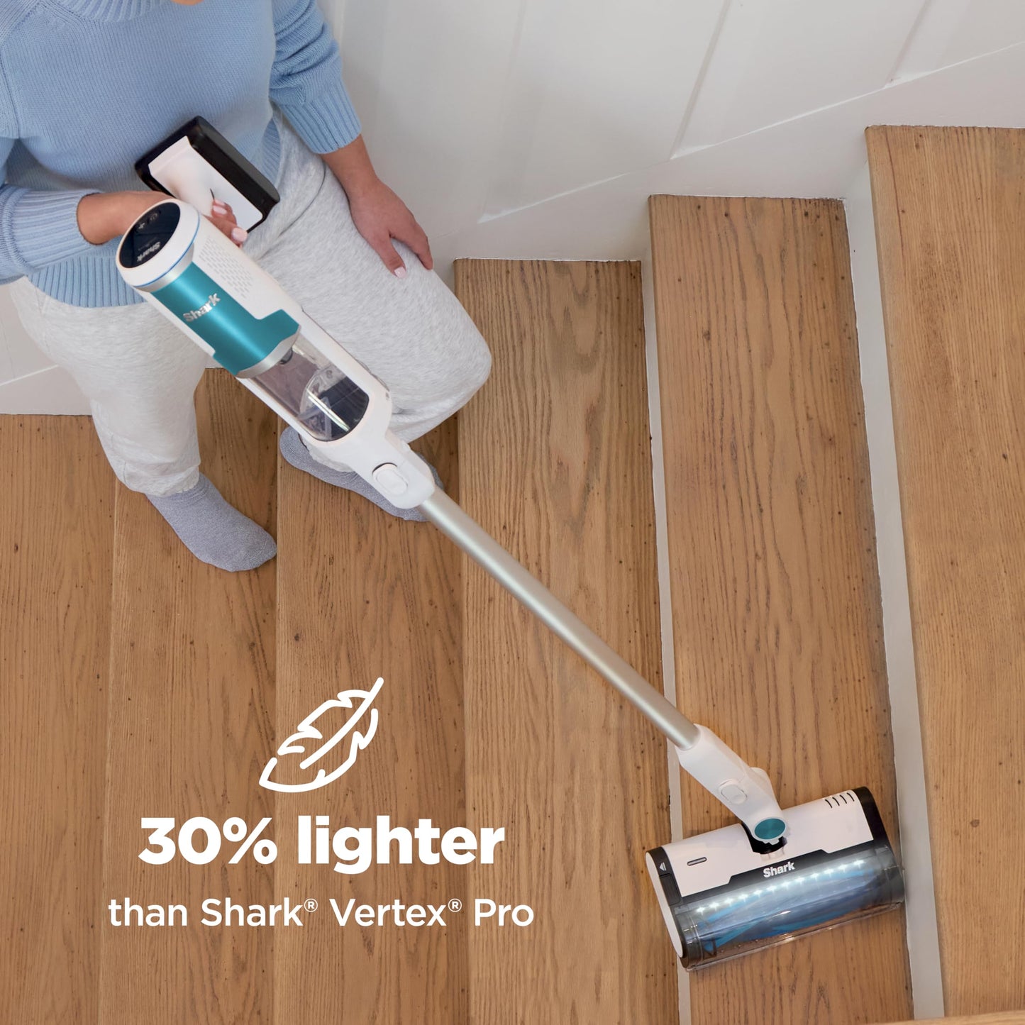 Shark | Pet Cordless Vacuum Cleaner | LED Headlights | Removable Handheld Vacuum for Pet Hair | Crevice Tool & Pet Multi-Tool Included | 40min Runtime | For Carpet & Hard Floors | Grey | IX141