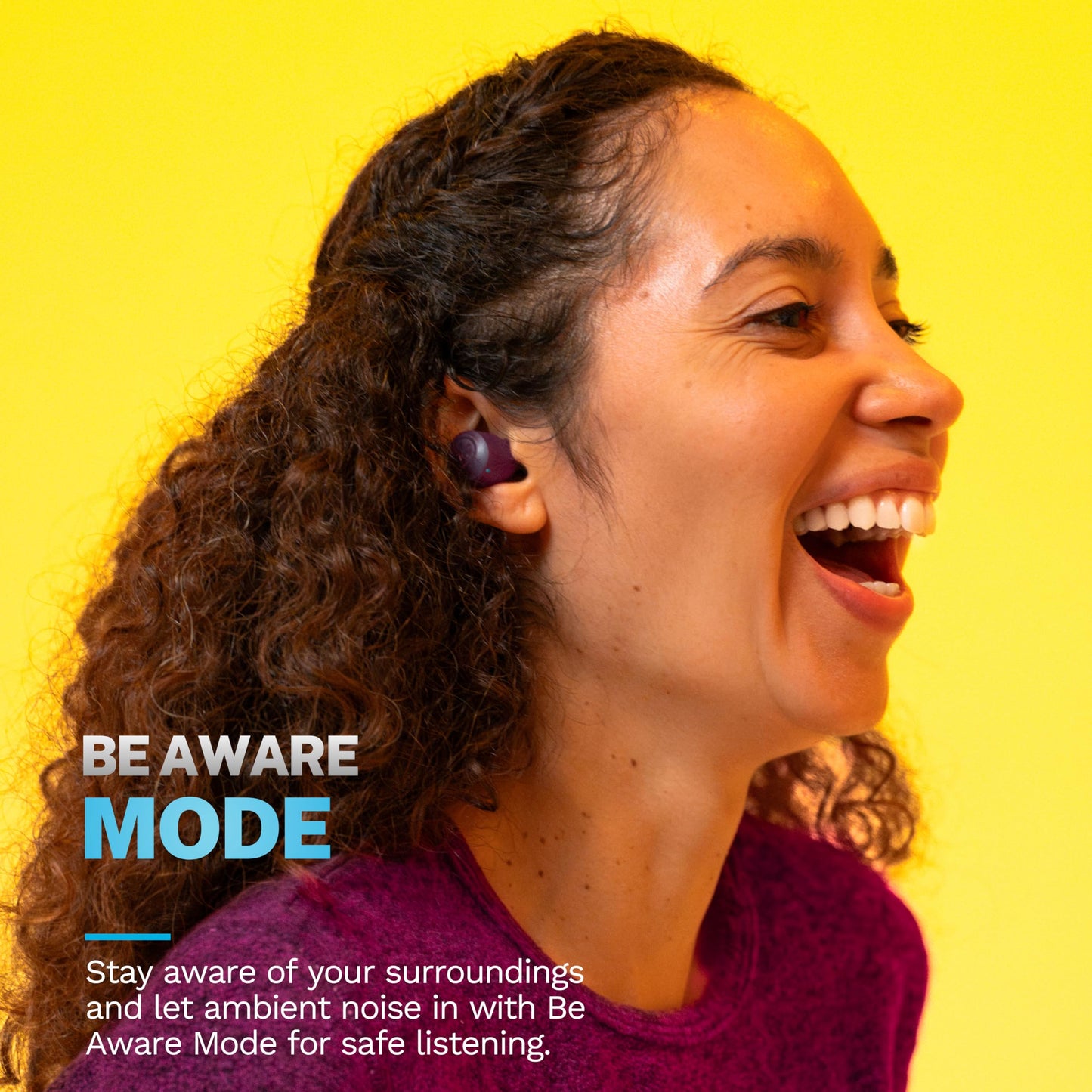 JLab Go Air Pop+ True Wireless Earbuds, in Ear Headphones, Bluetooth Earphones, 35H Playtime Ear Buds, Bluetooth Earbuds with Microphone, USB-C Charging Case, Dual Connect, EQ3 Sound, Black