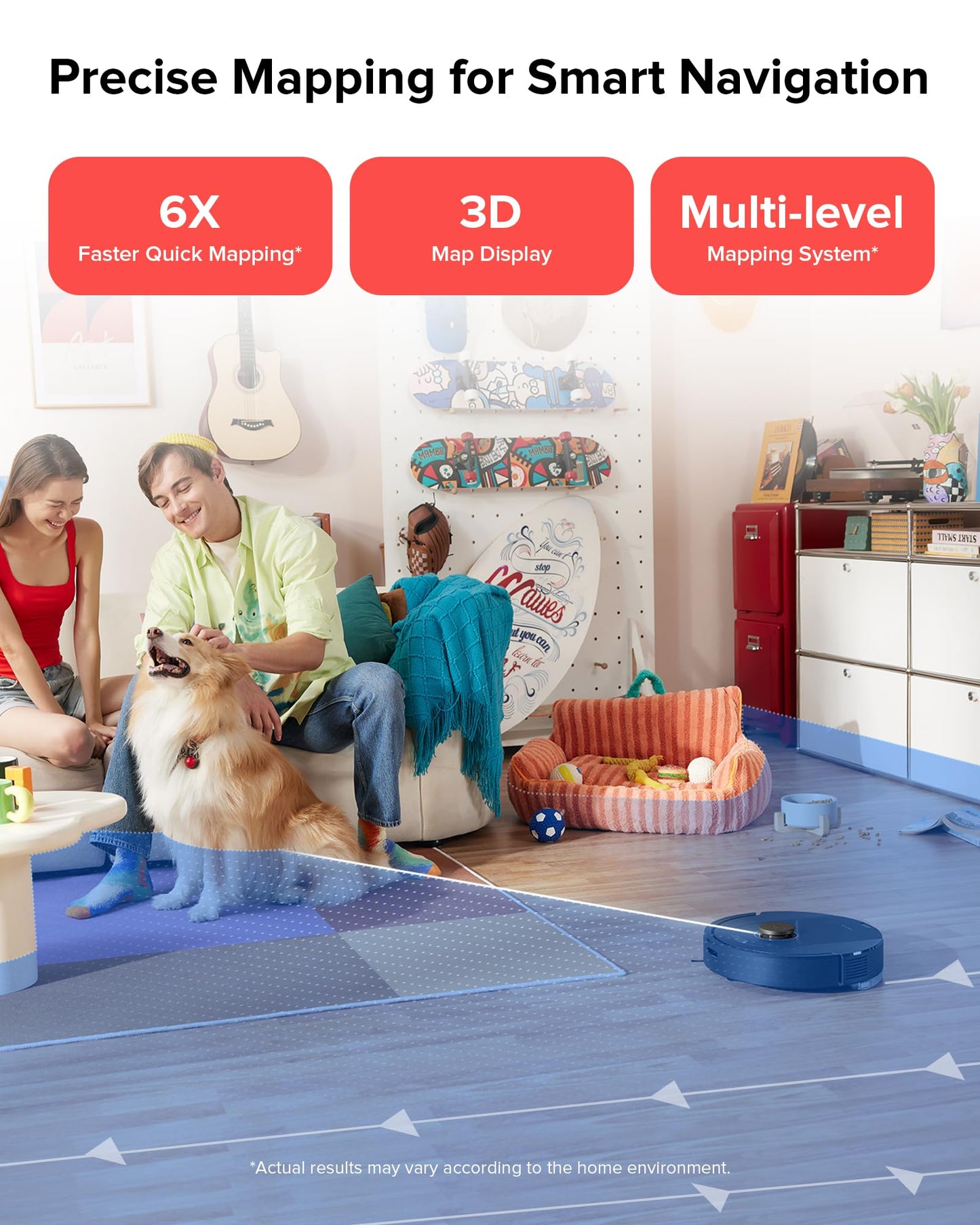 roborock Q10 S5+ Robot Vacuum and Mop, 10,000Pa Suction, Upgraded from Q8 max+, 70 Days Self-Emptying, Obstacle Avoidance, Sonic Mopping, Dual Anti-Tangle Design, Auto Mop Lifting, Ideal for Pet Hair