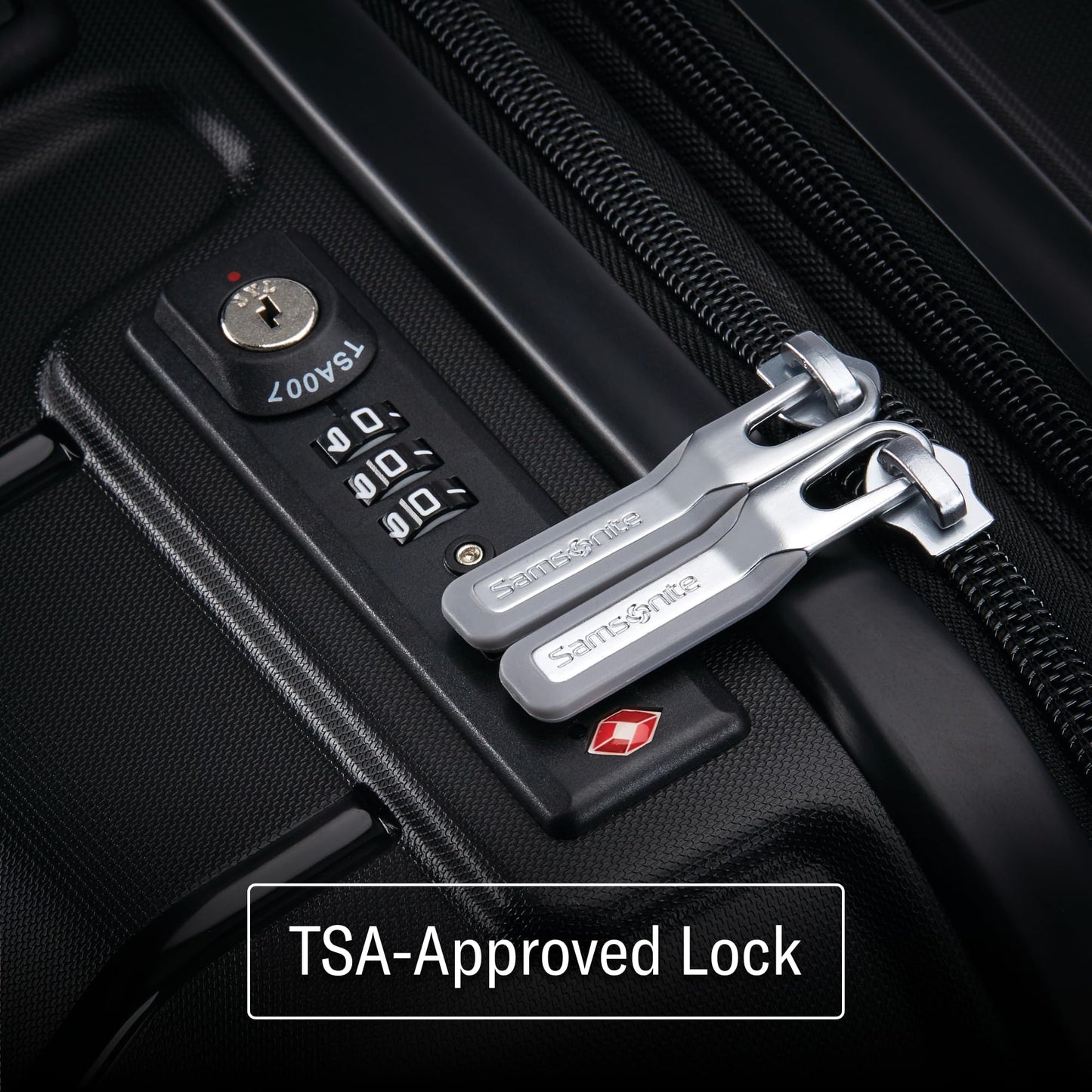 Samsonite Freeform Hardside Carry-On Luggage with Spinner Wheels - Hardshell Suitcase - TSA, Airline-Approved - Expandable Hard Shell, Smooth Rolling Wheels for Lightweight Travel – Black