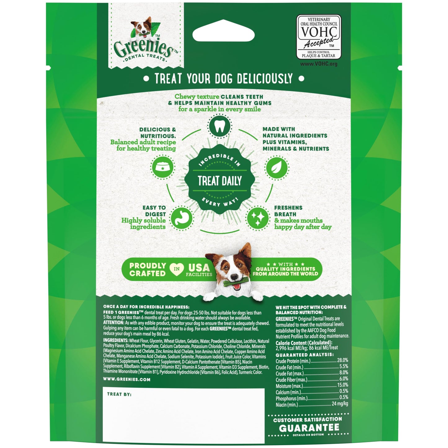 Greenies Veterinarian-Recommended Adult Natural Dental Dog Treats Regular Size, Original Flavor, 36 oz. Pack, 36 Count