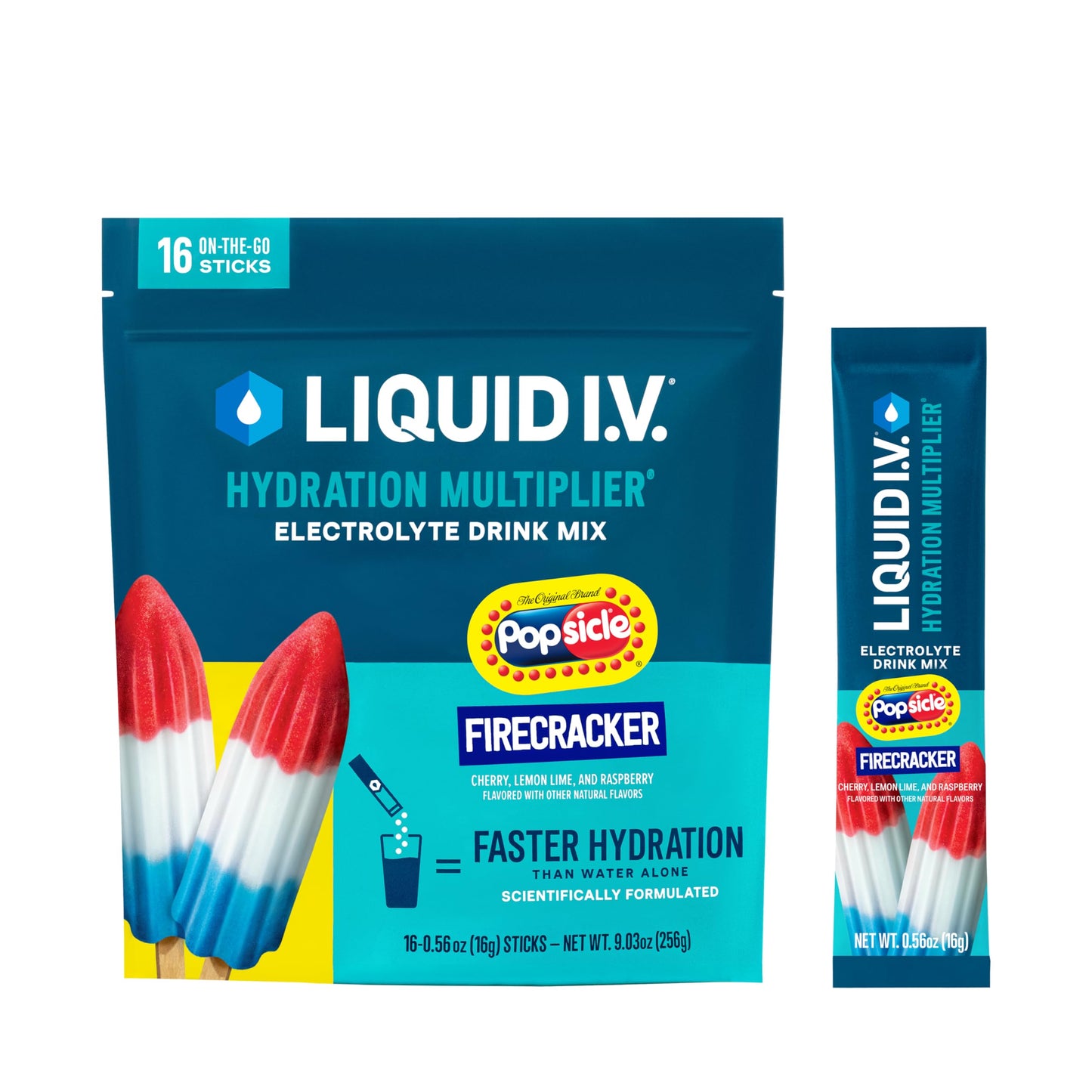 Liquid I.V.® Hydration Multiplier - Cotton Candy | Electrolyte Powder Drink Mix | 1 Pack (16 Servings)