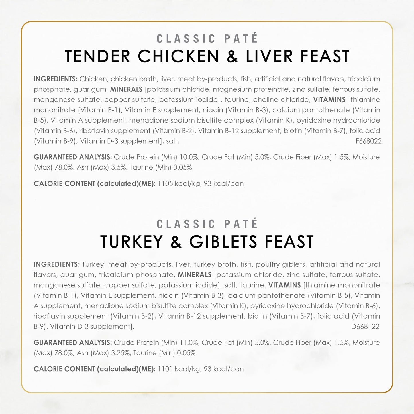 Fancy Feast Poultry and Beef Feast Classic Pate Collection Grain Free Wet Cat Food Variety Pack - (Pack of 30) 3 oz. Cans