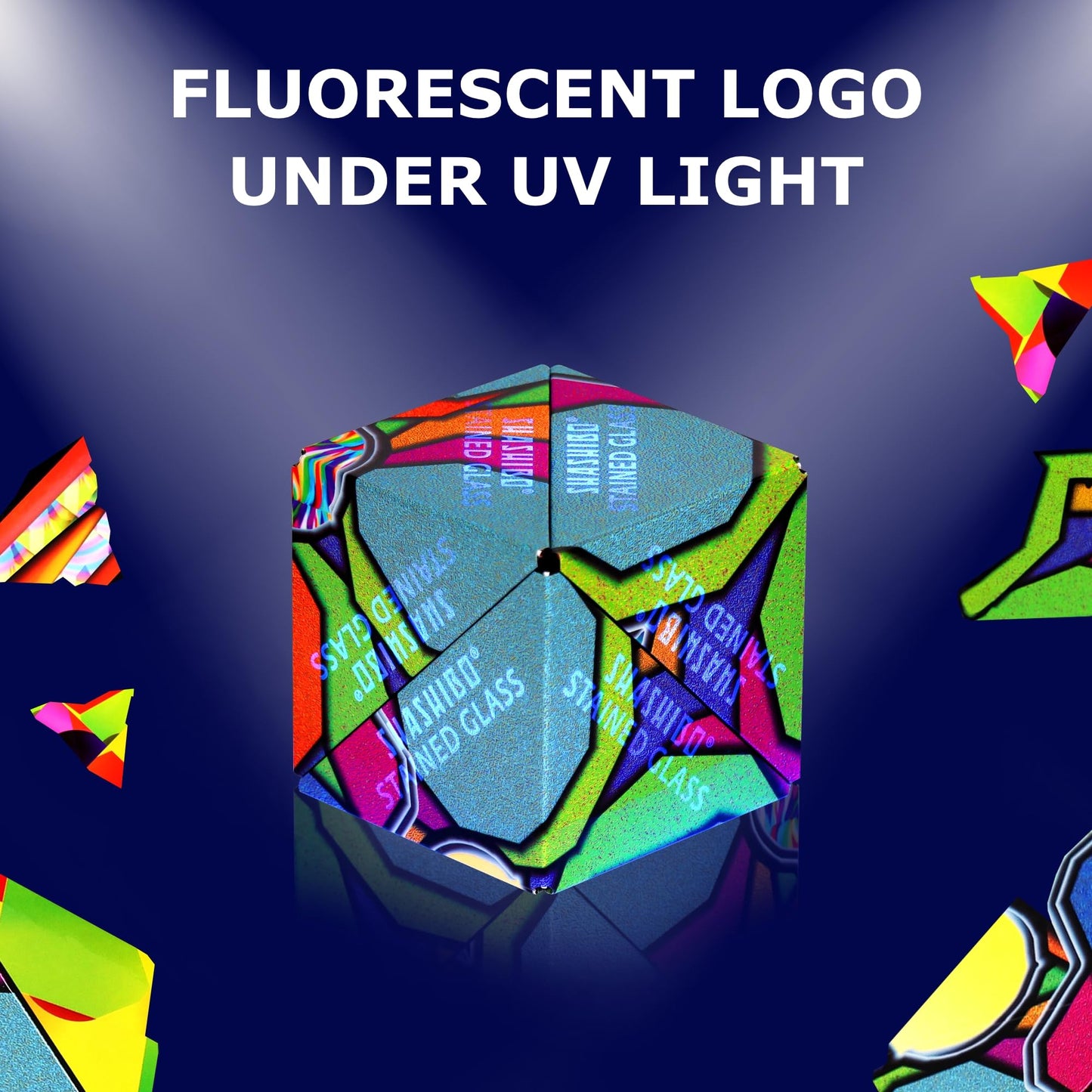 SHASHIBO Shape Shifting Box - Award-Winning Fidget Toy w/ 36 Rare Earth Magnets - Fidget Cube Transforms Into Over 70 Shapes, Sensory Toy Gift for Kids, Teens, and Adults (Vapor)