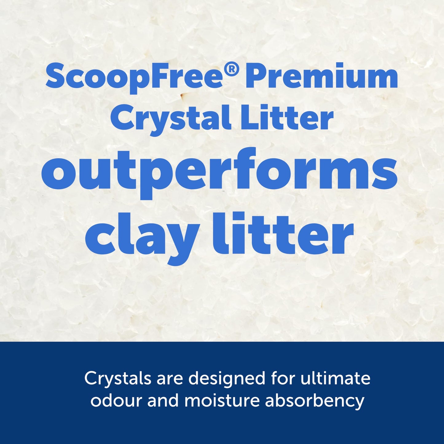 PetSafe ScoopFree Premium Crystal Cat Litter - Outperforms Clay Litter - Refill Packs - Reusable Tray Compatible - Fresh Scent - 4.3 lb Bags - 2 Pack