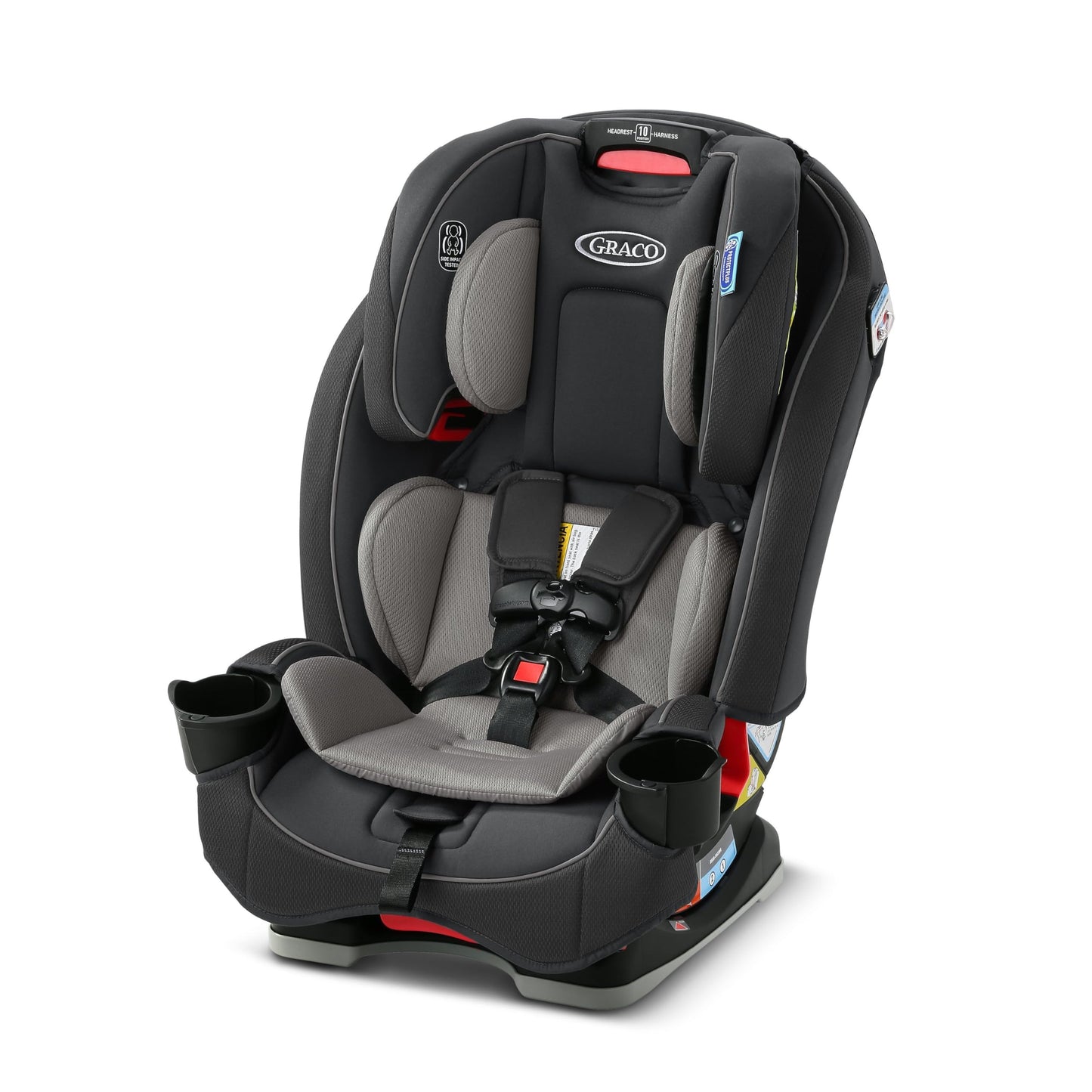 Graco Slimfit 3-in-1 Convertible Car Seat, Ultra-Space-Saving Design, Jarret, Suitable for Rear and Forward-Facing, Highback Booster Seat with 10-Position Headrest