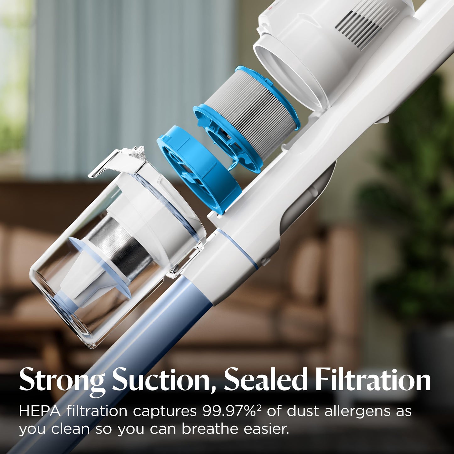 Bissell PowerClean FurFinder 200W Self-Standing Cordless Vacuum w/Tangle Free Brush Roll, Strong Suction, Removeable Battery, Wall Mount, Upholstery Tool & Bright Headlights