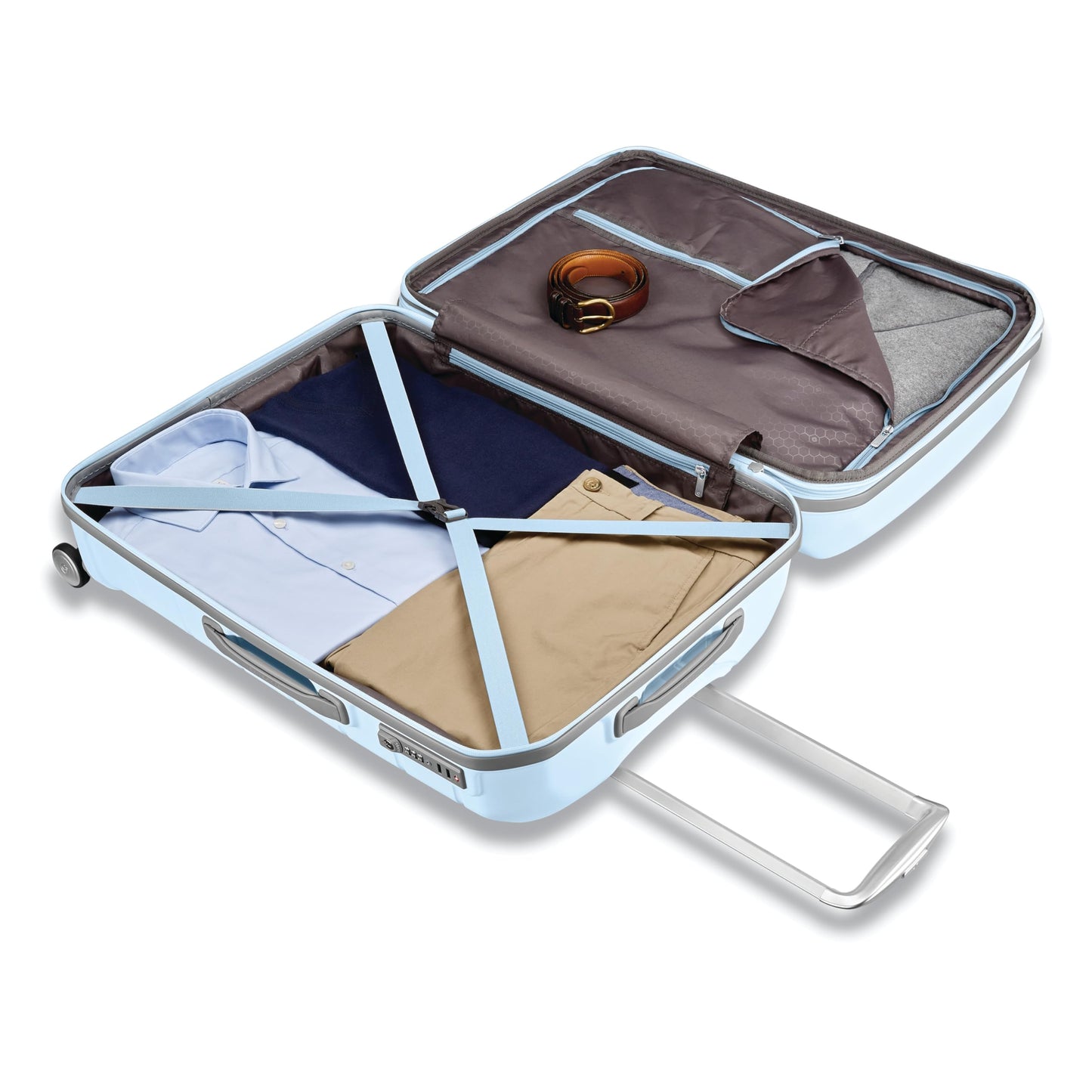 Samsonite Freeform Hardside Carry-On Luggage with Spinner Wheels - Hardshell Suitcase - TSA, Airline-Approved - Expandable Hard Shell, Smooth Rolling Wheels for Lightweight Travel – Black