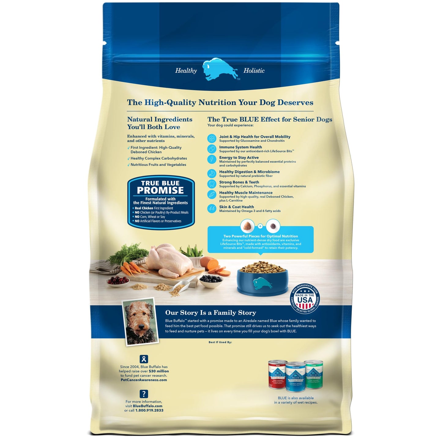 Blue Buffalo Life Protection Formula Natural Adult Dry Dog Food, Chicken and Brown Rice 5-lb Trial Size Bag