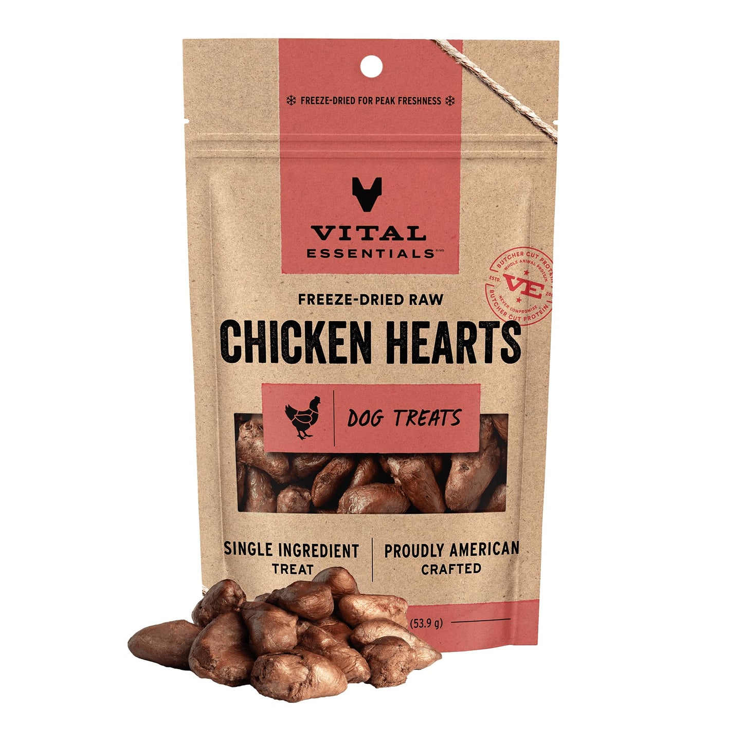 Vital Essentials Single Ingredient Beef Liver Dog Treats, 2.1 oz | Freeze-Dried Raw | Premium Quality High Protein Training Treats | Grain Free, Gluten Free, Filler Free