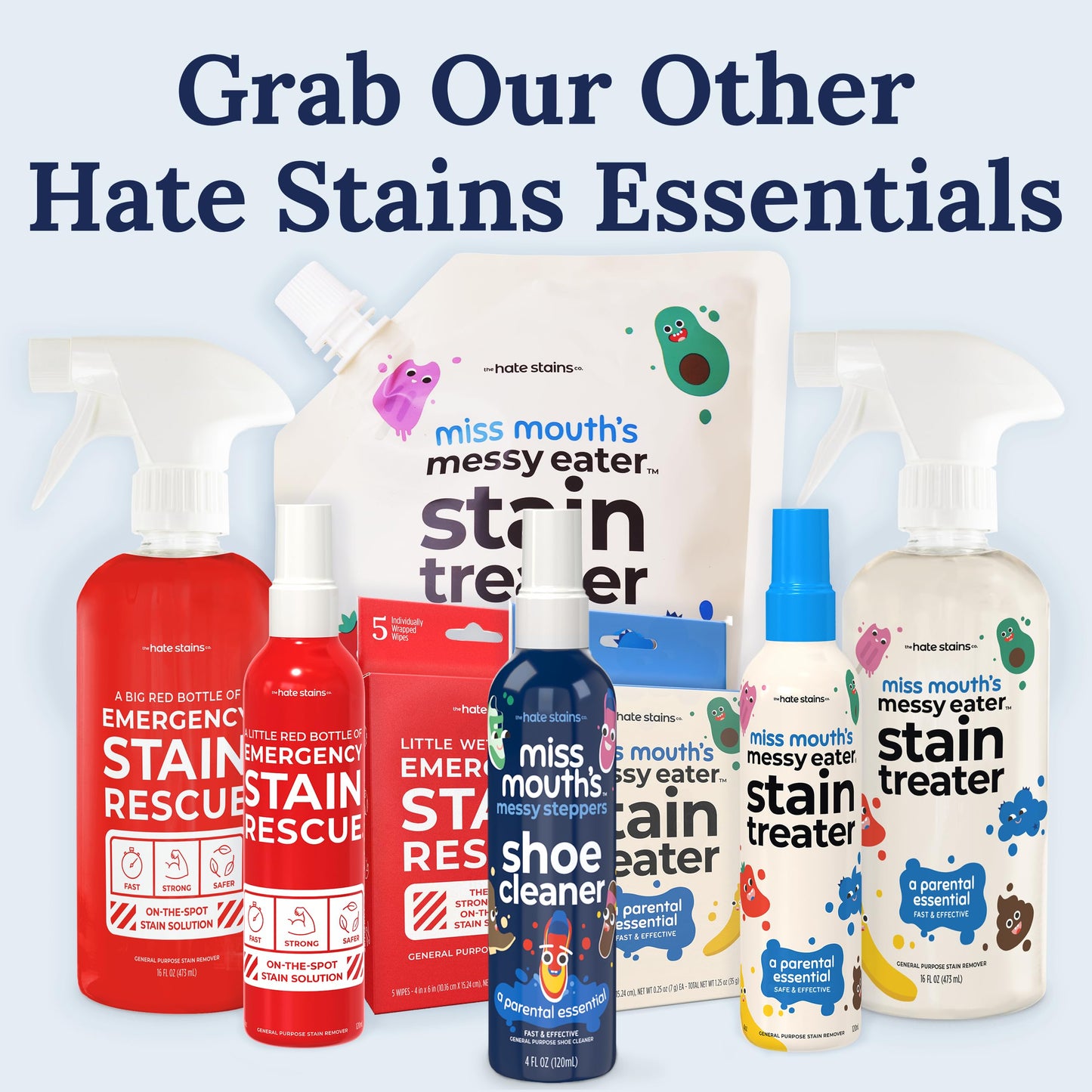 Miss Mouth's Messy Eater Stain Treater - 32oz Refill - Newborn & Baby Essentials - No Dry Cleaning Food, Grease, Coffee Off Laundry, Underwear, Fabric