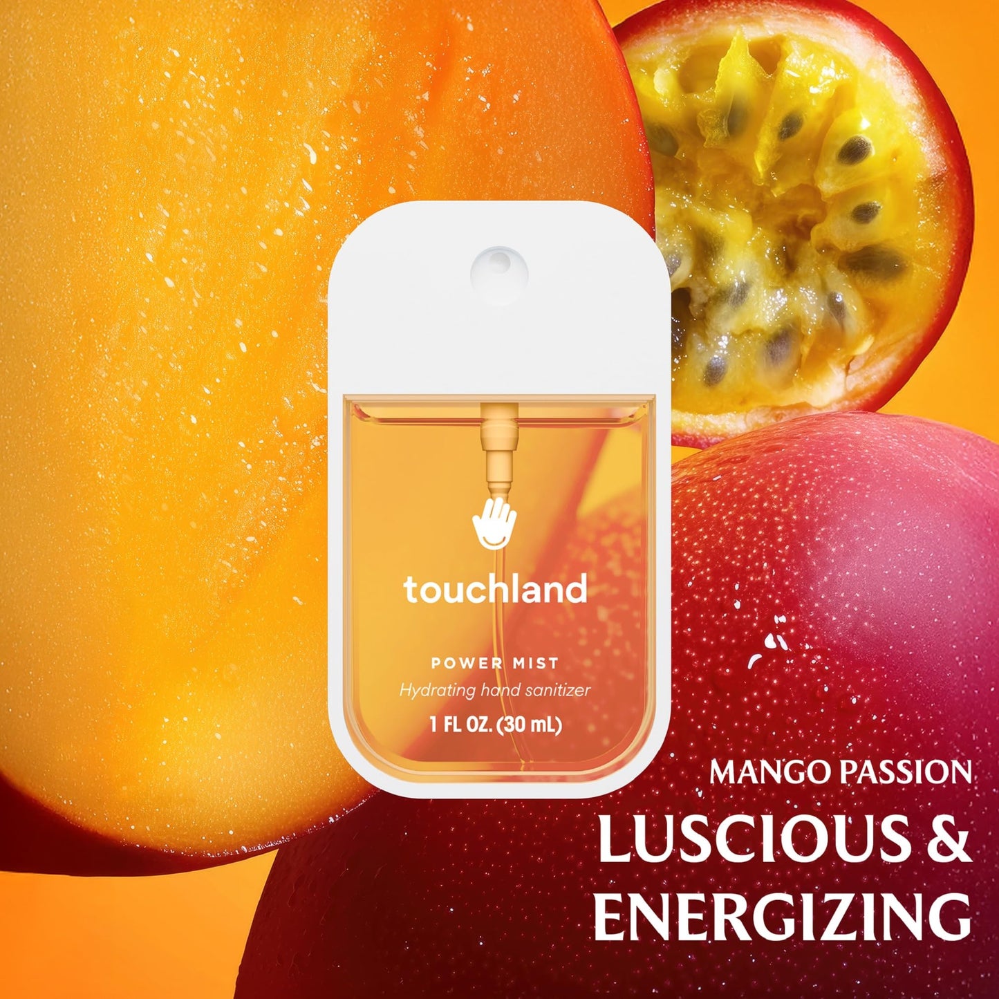 Touchland Special Edition Confetti Cake Mist + Frosted Sparkle Case Set, Scented & Stylish Hydrating Hand Sanitizer Spray Bundle, Travel Size, Dye Free, Amazon Exclusive