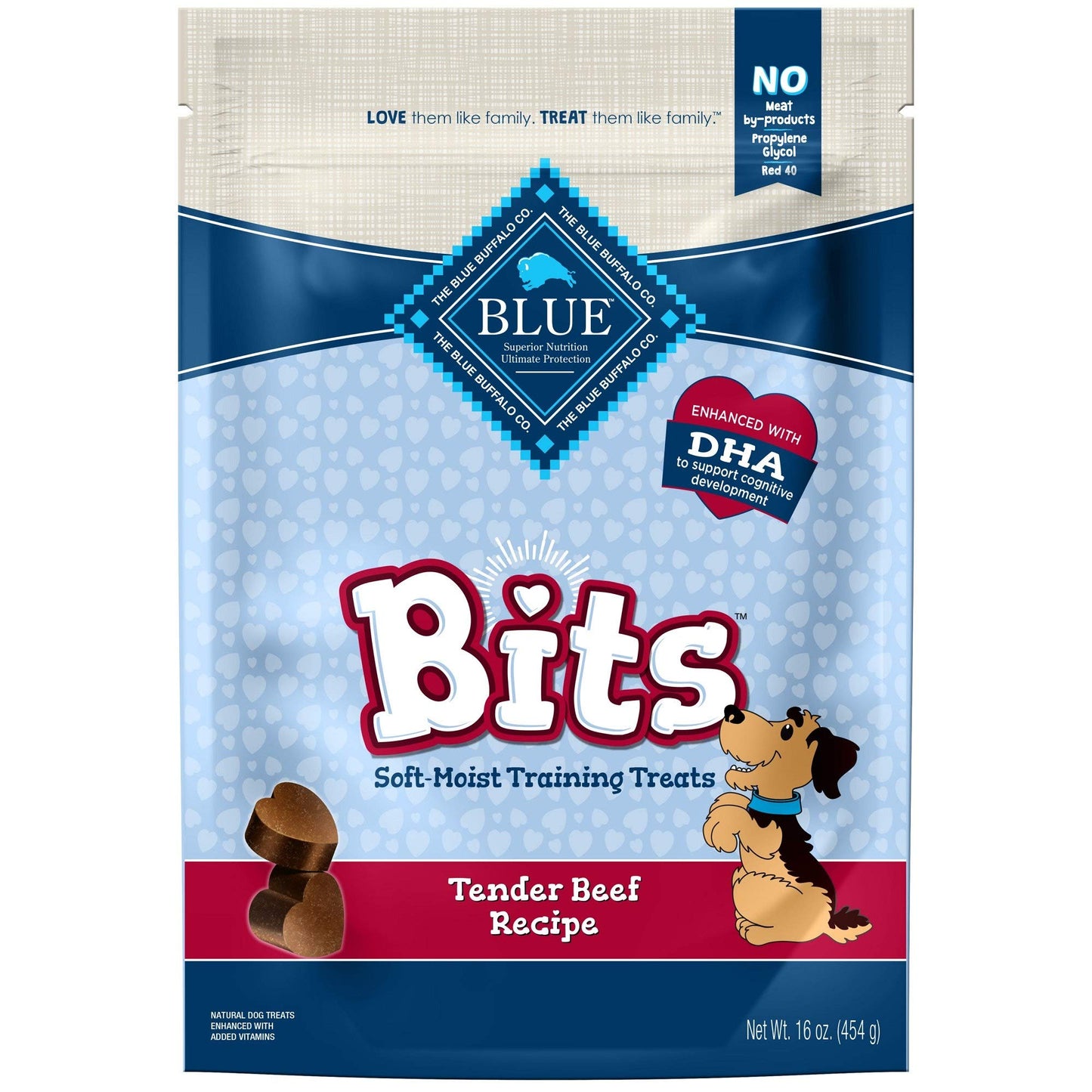 Blue Buffalo Bits Soft Dog Treats for Training, Made With Natural Ingredients & Enhanced with DHA, Chicken Recipe, 19-oz Bag