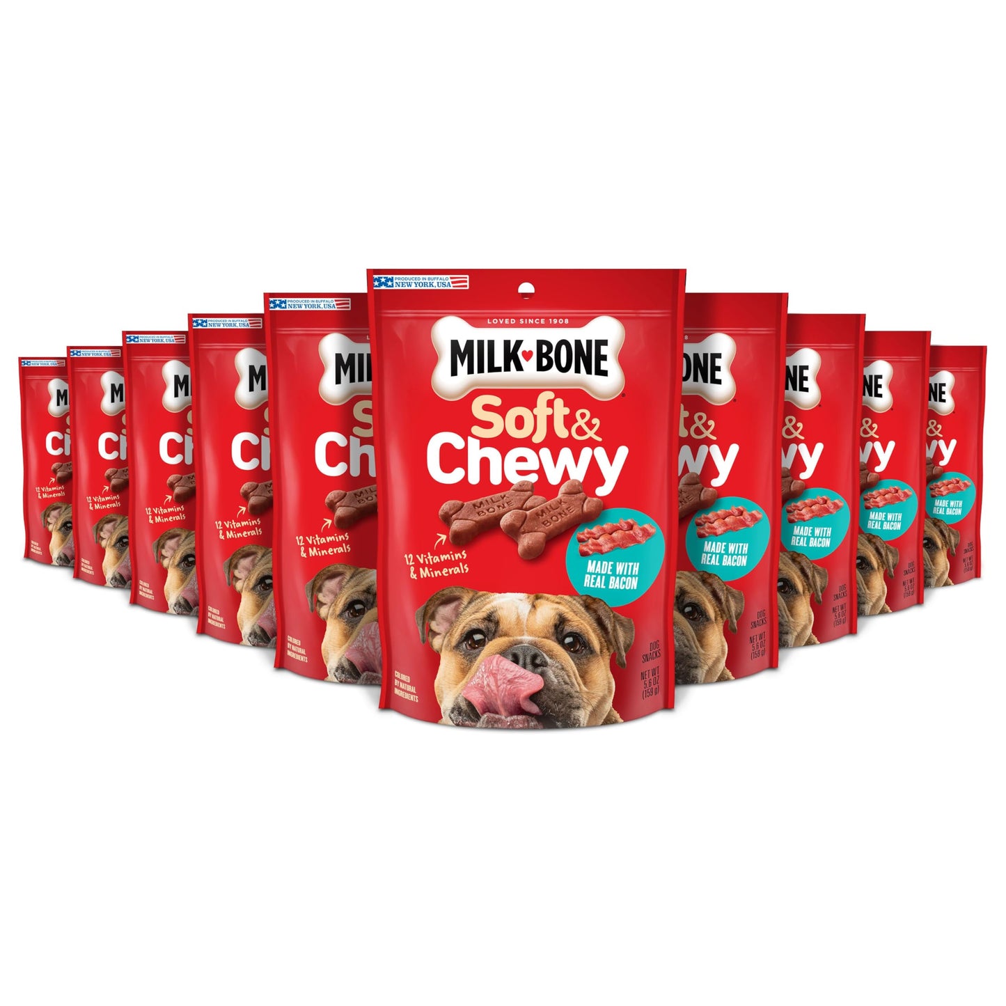 Milk-Bone Soft & Chewy Dog Treats, Beef & Filet Mignon Recipe, 25 Ounce