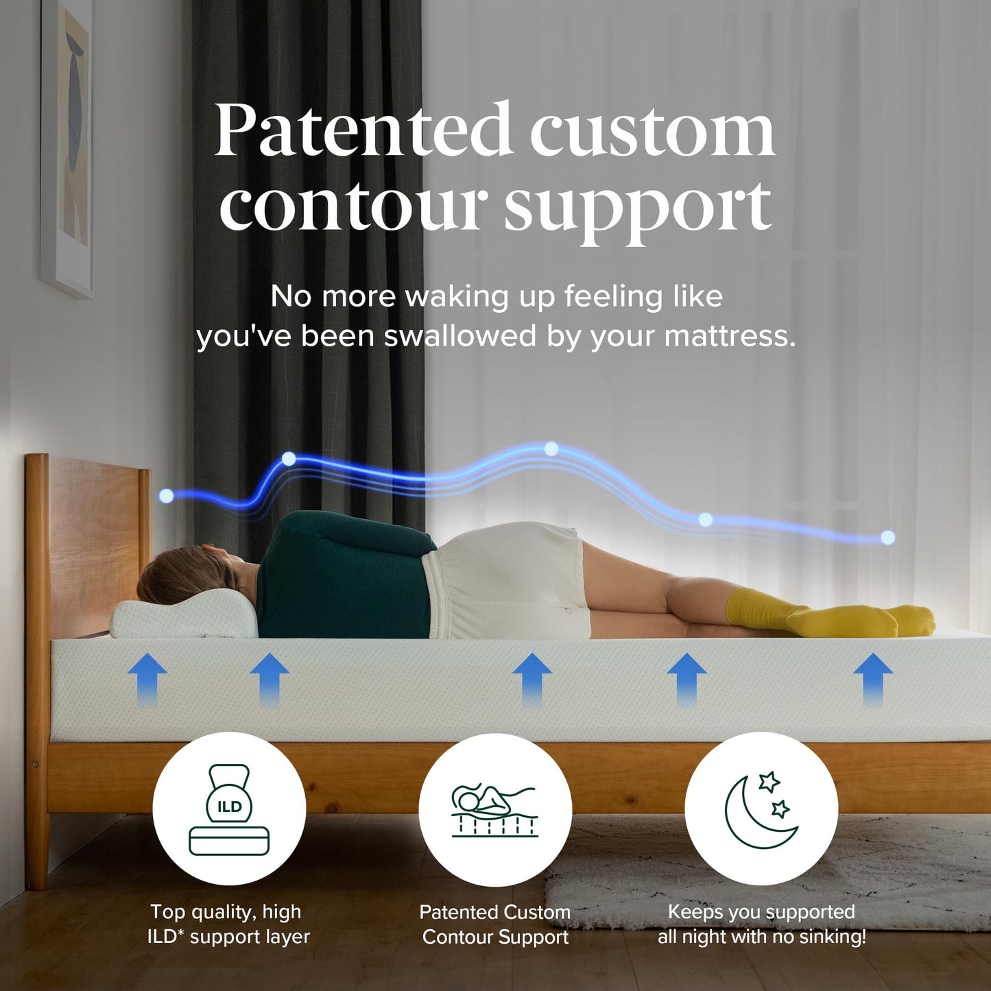 ZINUS 12 Inch King Green Tea Memory Foam Mattress [New Version], Fiberglass free, Medium Firm Feel, Zoned Pressure Relief, Certified Safe Foams & Fabric, Mattress in A Box