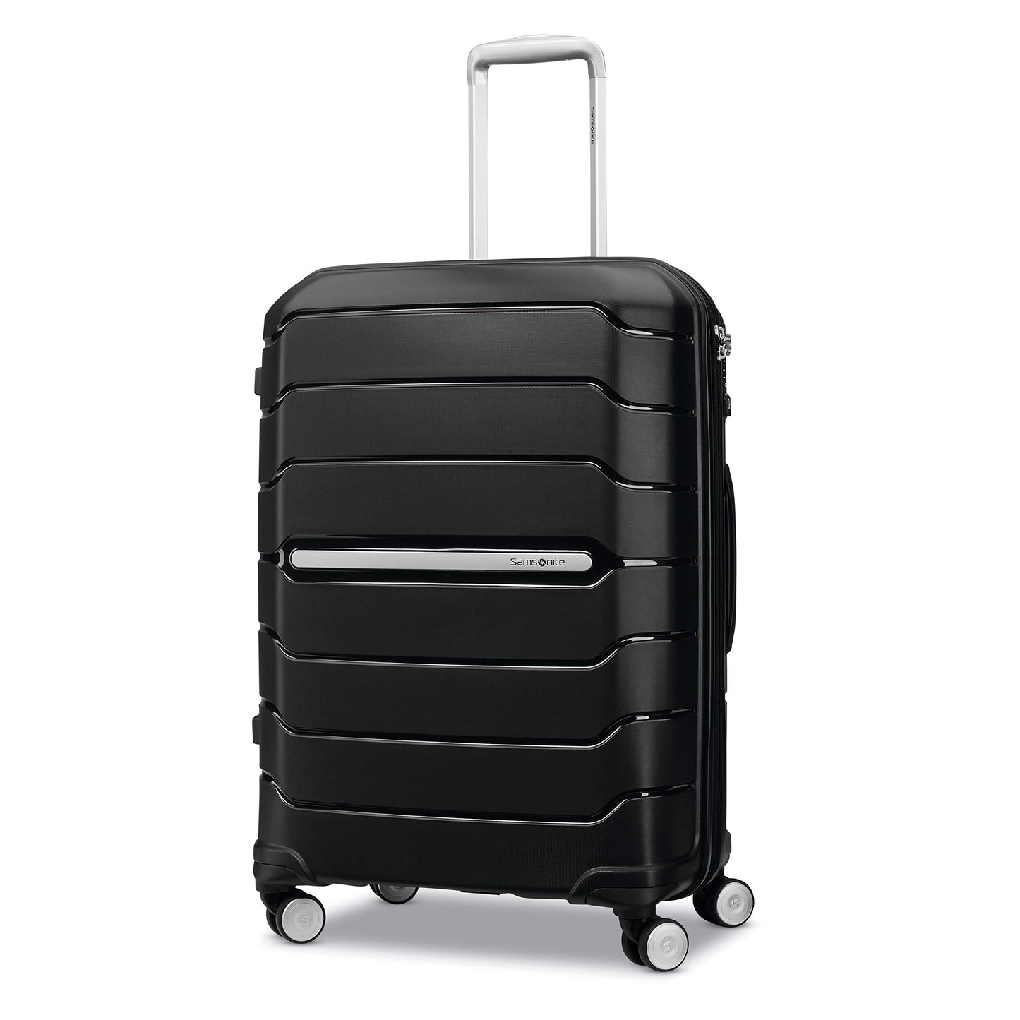 Samsonite Freeform Hardside Carry-On Luggage with Spinner Wheels - Hardshell Suitcase - TSA, Airline-Approved - Expandable Hard Shell, Smooth Rolling Wheels for Lightweight Travel – Black