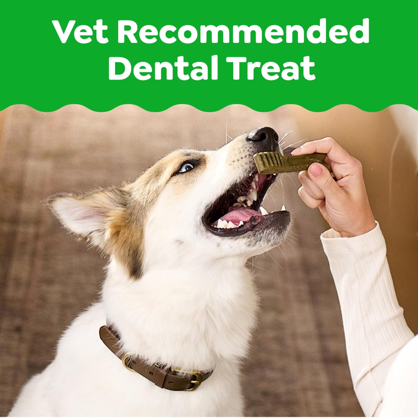 Greenies Veterinarian-Recommended Natural Dental Dog Treats Regular Size, Original Flavor, 36 oz. Pack, 130 Count