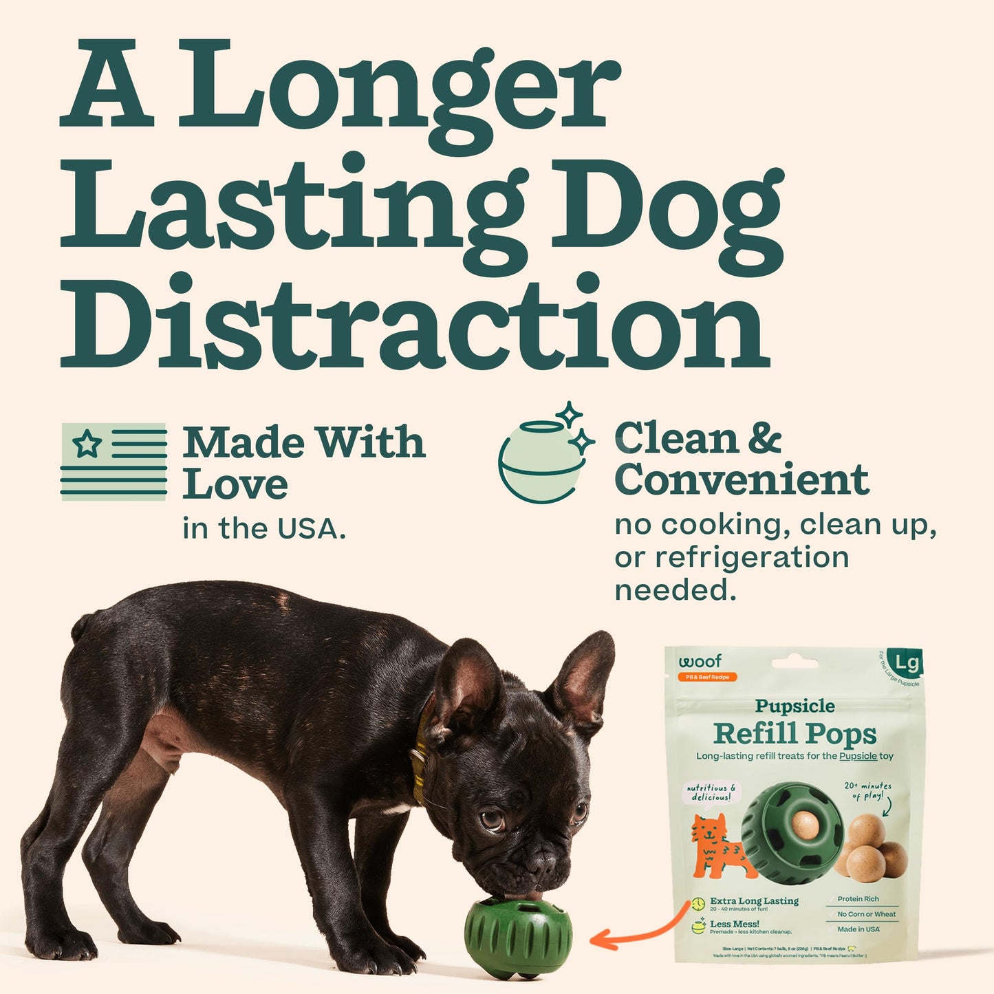 Woof Pupsicle Pops - Premade Long Lasting Dog Pupsicle Pop Treats