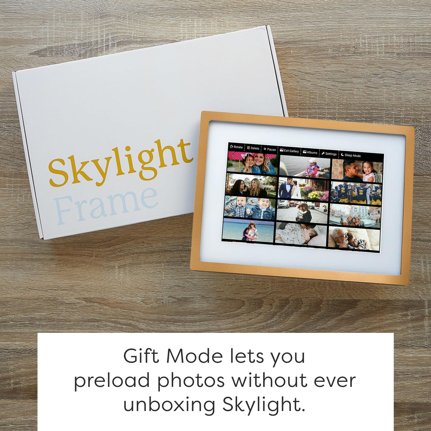 Skylight Frame – WiFi Digital Picture Frame Customer Support, Touch Screen Digital Photo Frame with Easy Setup, Photo Gifts for Parents and Grandparents - 10 Inch Black
