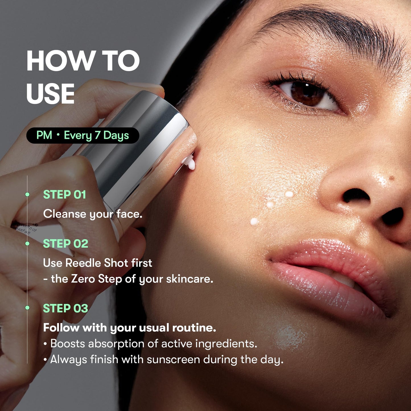 VT COSMETICS CICA Reedle Shot 100, Spicule Microneedling Serum for Pore Care & Exfoliation, Exosome, Centella Asiatica for Glass Skin, Skin Texture, Korean Liquid Skin Booster (1.69 Fl Oz / 50ml)