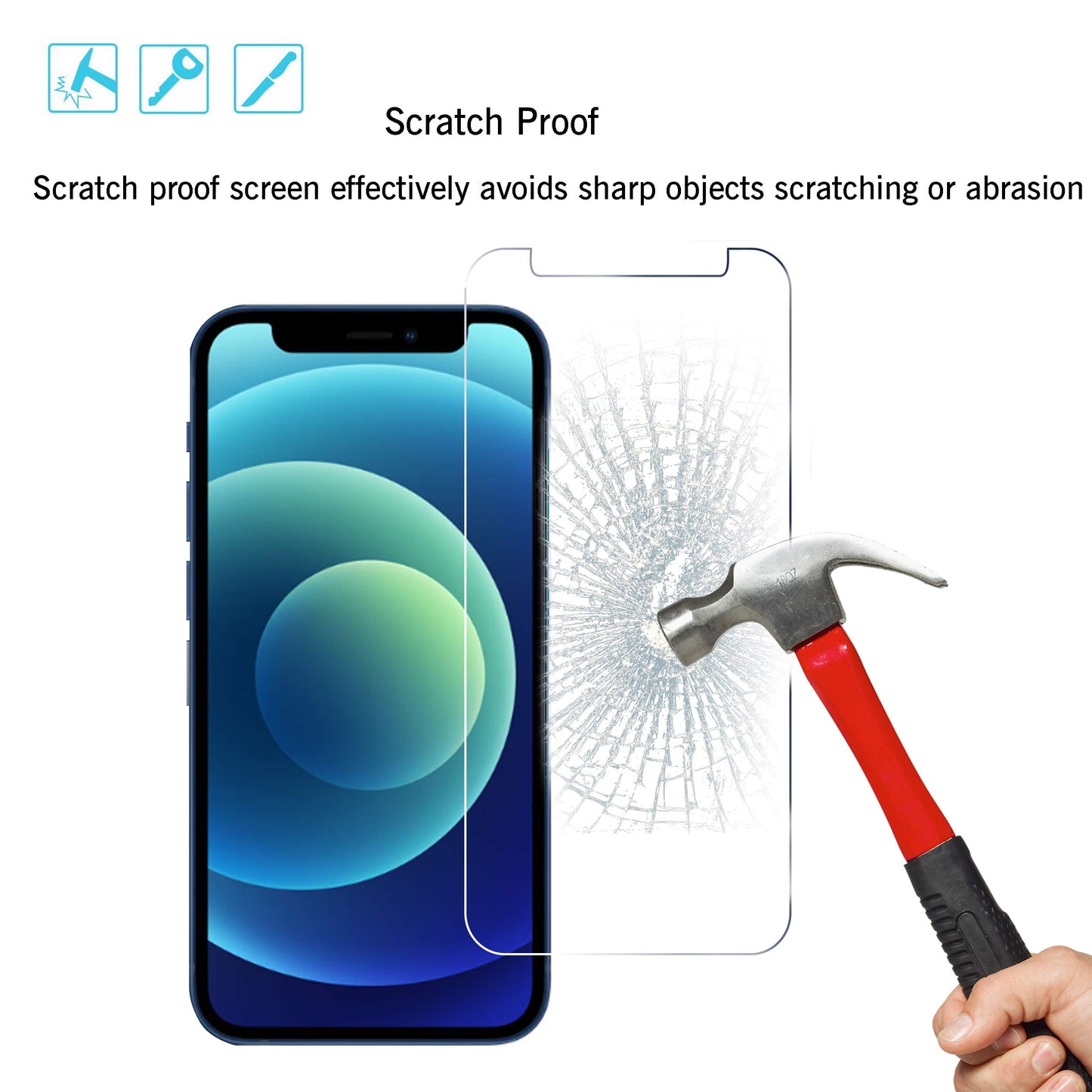 Ailun 3 Pack Screen Protector for iPhone 17 Pro Max [6.9 inch] with Installation Frame, Tempered Glass, Sensor Protection, Dynamic Island Compatible, Case Friendly