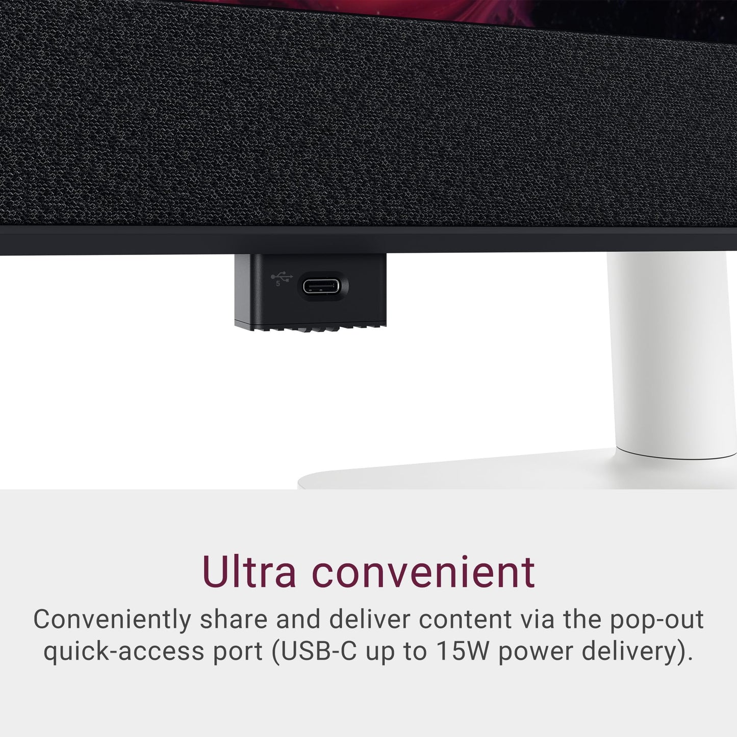 Dell 27 Plus 4K USB-C Monitor - S2725QC - 27-inch 4K (3840 x 2160) 120Hz 16:9 Display, AMD FreeSync Premium, sRGB 99%, Integrated Speakers, 1500:1 Contrast Ratio, Comfortview Plus - Ash White