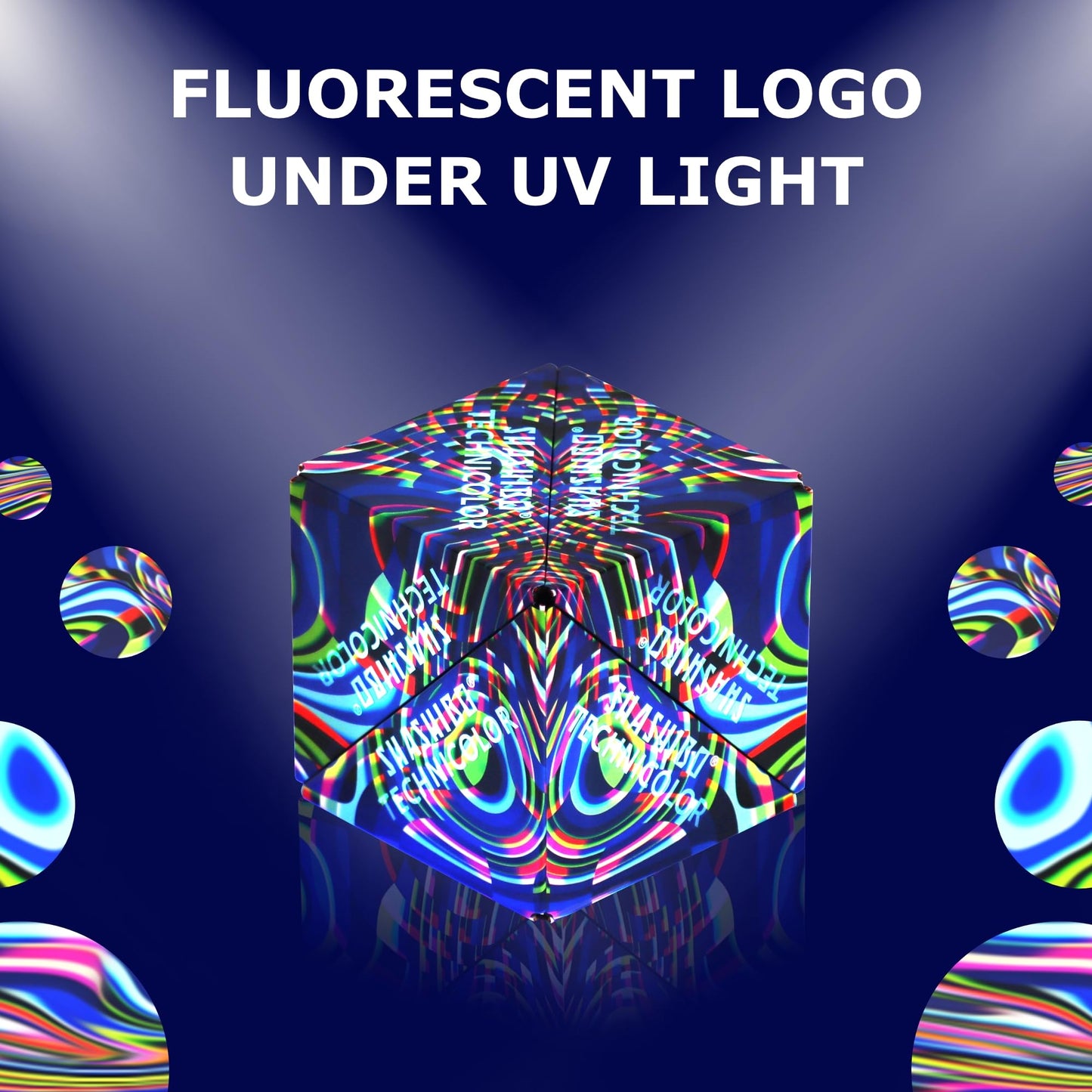 SHASHIBO Shape Shifting Box - Award-Winning Fidget Toy w/ 36 Rare Earth Magnets - Fidget Cube Transforms Into Over 70 Shapes, Sensory Toy Gift for Kids, Teens, and Adults (Vapor)