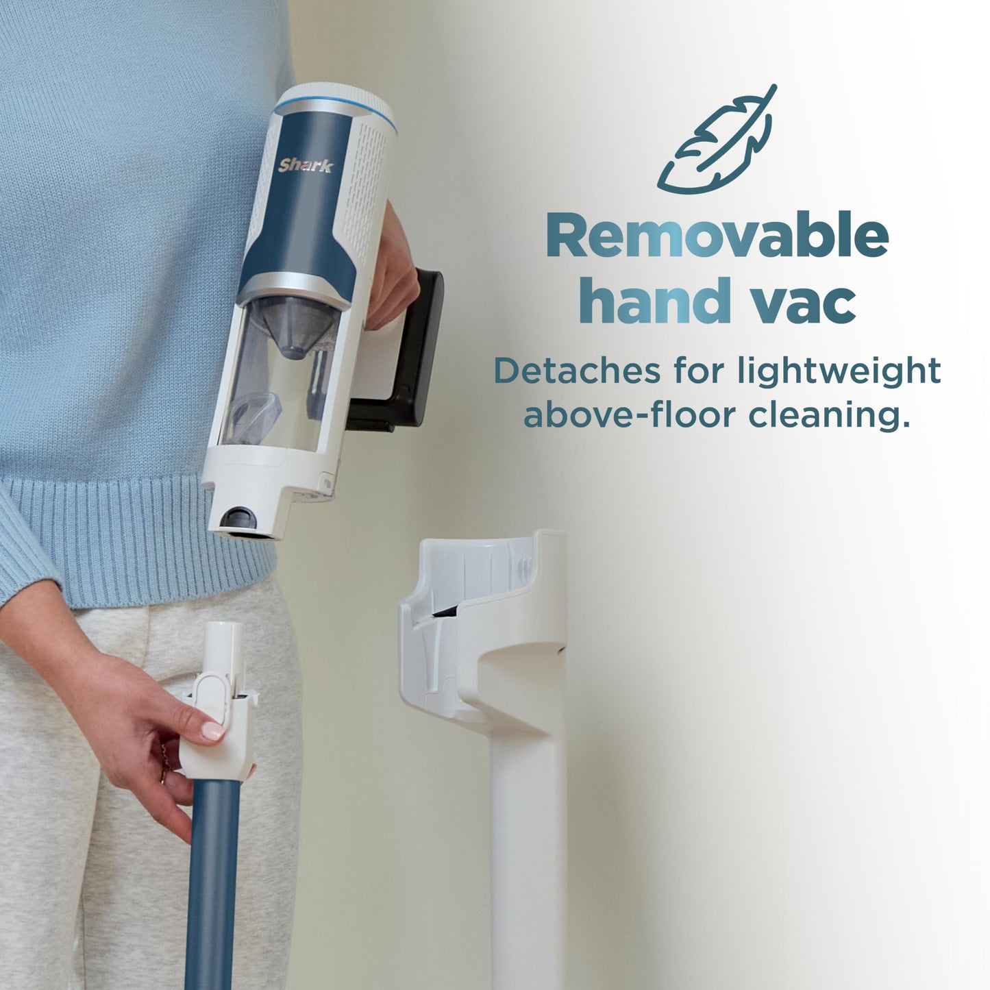 Shark | Pet Cordless Vacuum Cleaner | LED Headlights | Removable Handheld Vacuum for Pet Hair | Crevice Tool & Pet Multi-Tool Included | 40min Runtime | For Carpet & Hard Floors | Grey | IX141