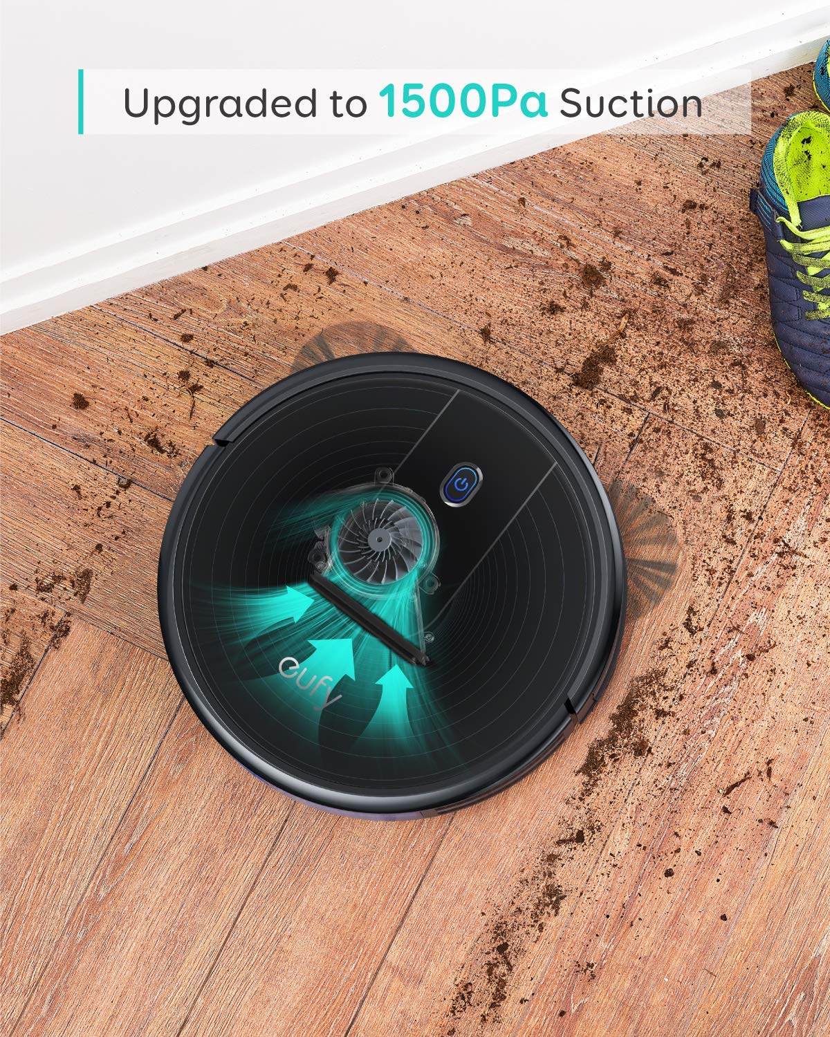 eufy Robot Vacuum E25, HydroJet System with Roller Mop, 20,000 Pa Turbo High Suction, All-in-One Robot Vacuum and Mop Combo for Home, Edge-to-Corner Cleaning, Zero-Tangle Design, AI Obstacle Avoidance