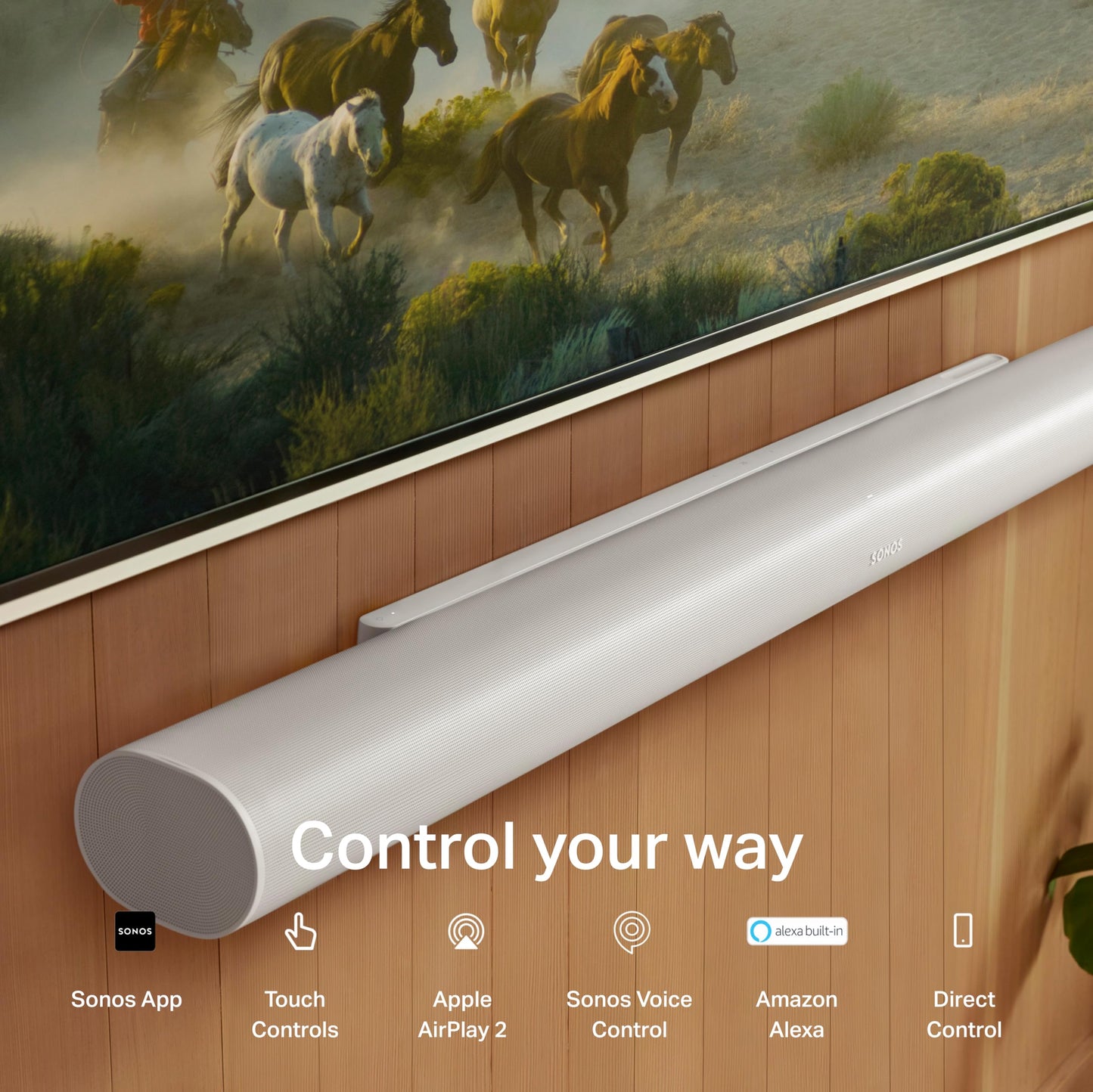 Sonos Arc Ultra Soundbar with Dolby Atmos and Voice Control - 9.1.4 Surround Sound for TV and Music - Black