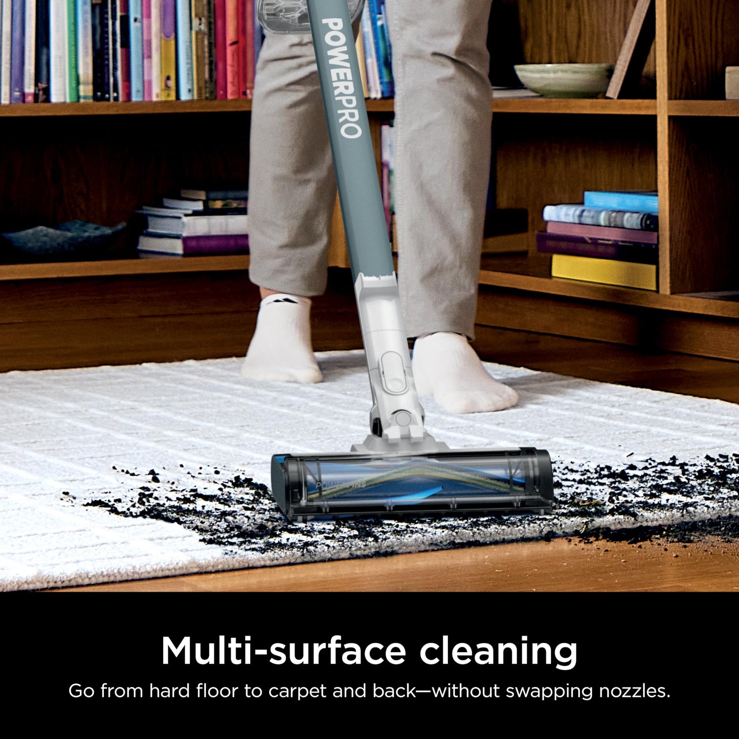 Shark | Pet Cordless Vacuum Cleaner | LED Headlights | Removable Handheld Vacuum for Pet Hair | Crevice Tool & Pet Multi-Tool Included | 40min Runtime | For Carpet & Hard Floors | Grey | IX141