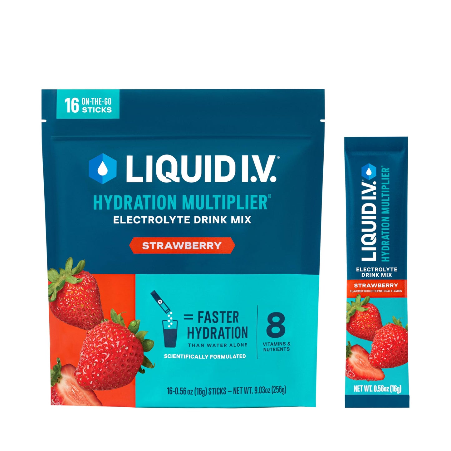Liquid I.V.® Hydration Multiplier - Cotton Candy | Electrolyte Powder Drink Mix | 1 Pack (16 Servings)