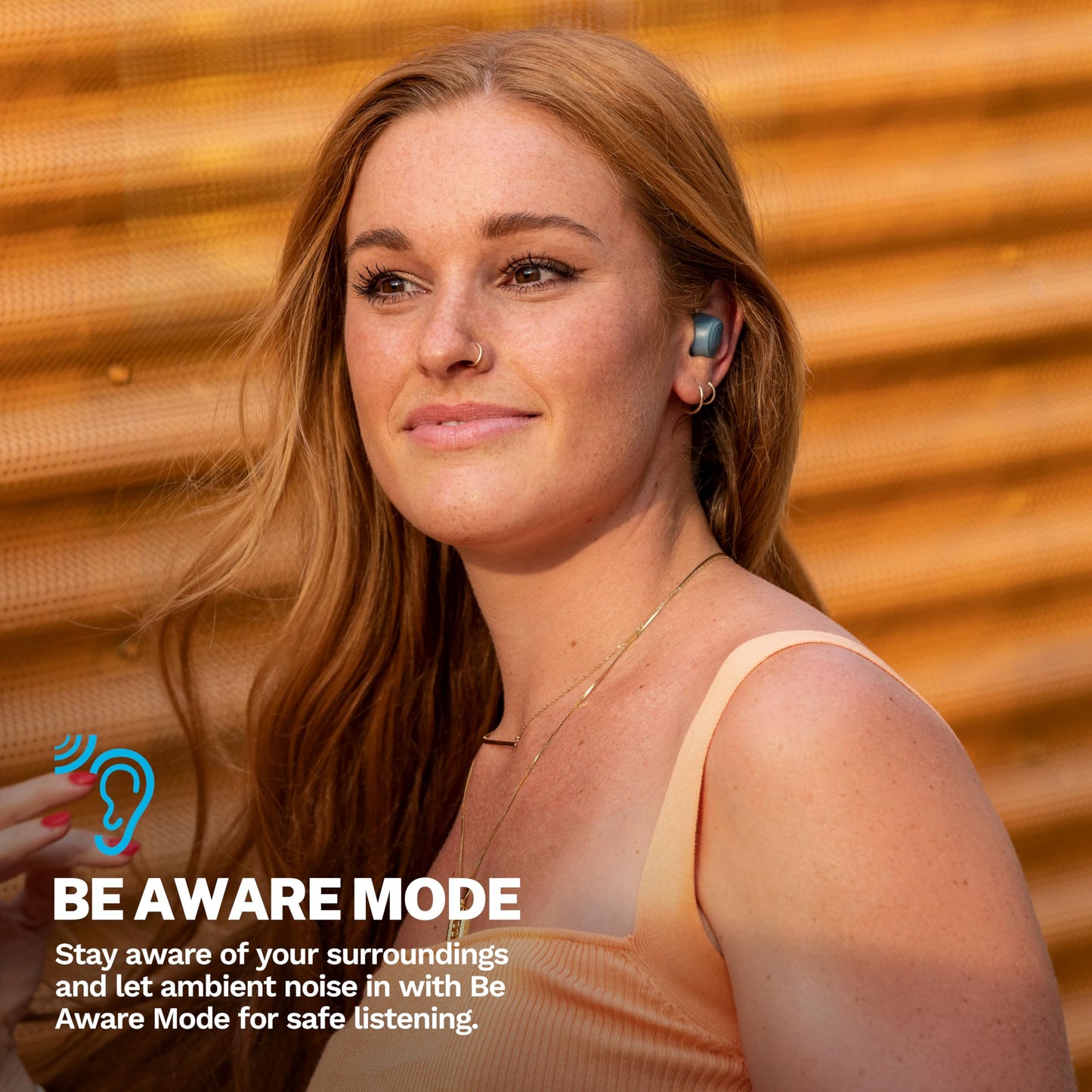 JLab Go Air Pop+ True Wireless Earbuds, in Ear Headphones, Bluetooth Earphones, 35H Playtime Ear Buds, Bluetooth Earbuds with Microphone, USB-C Charging Case, Dual Connect, EQ3 Sound, Black