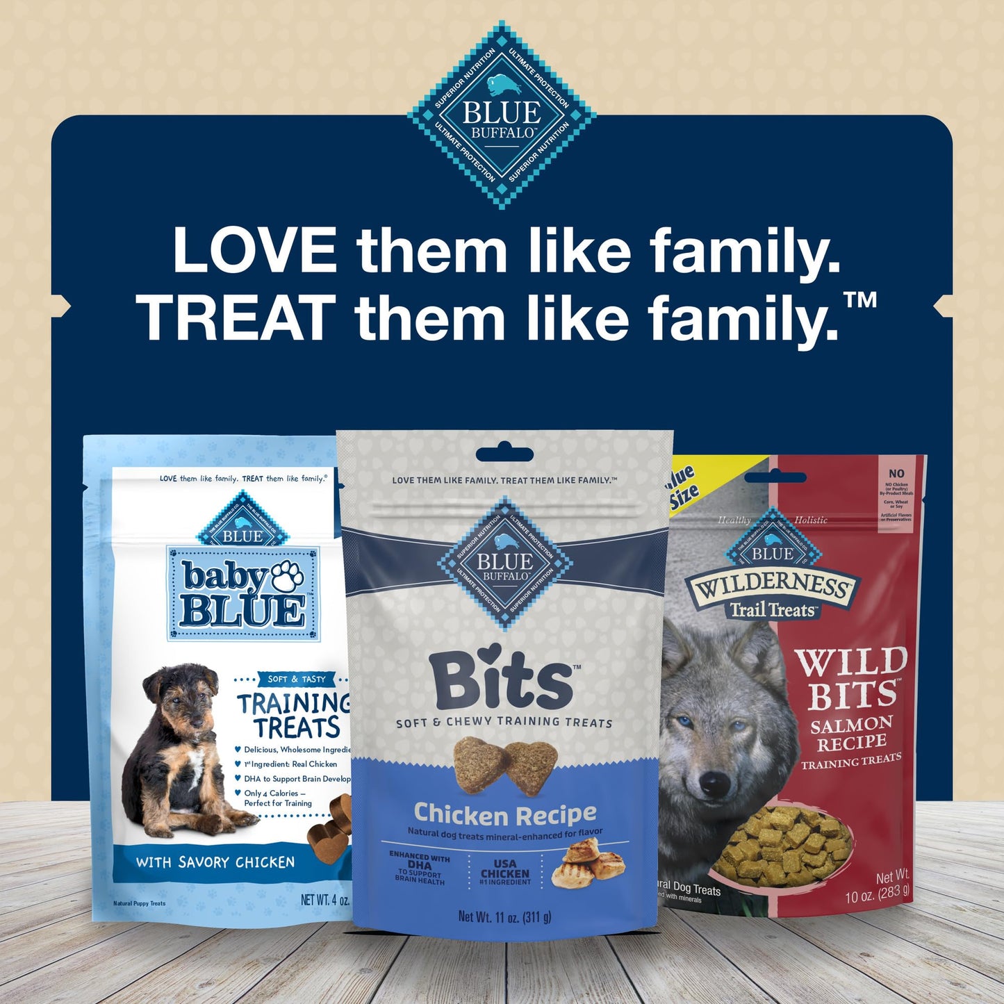Blue Buffalo Bits Soft Dog Treats for Training, Made With Natural Ingredients & Enhanced with DHA, Chicken Recipe, 19-oz Bag