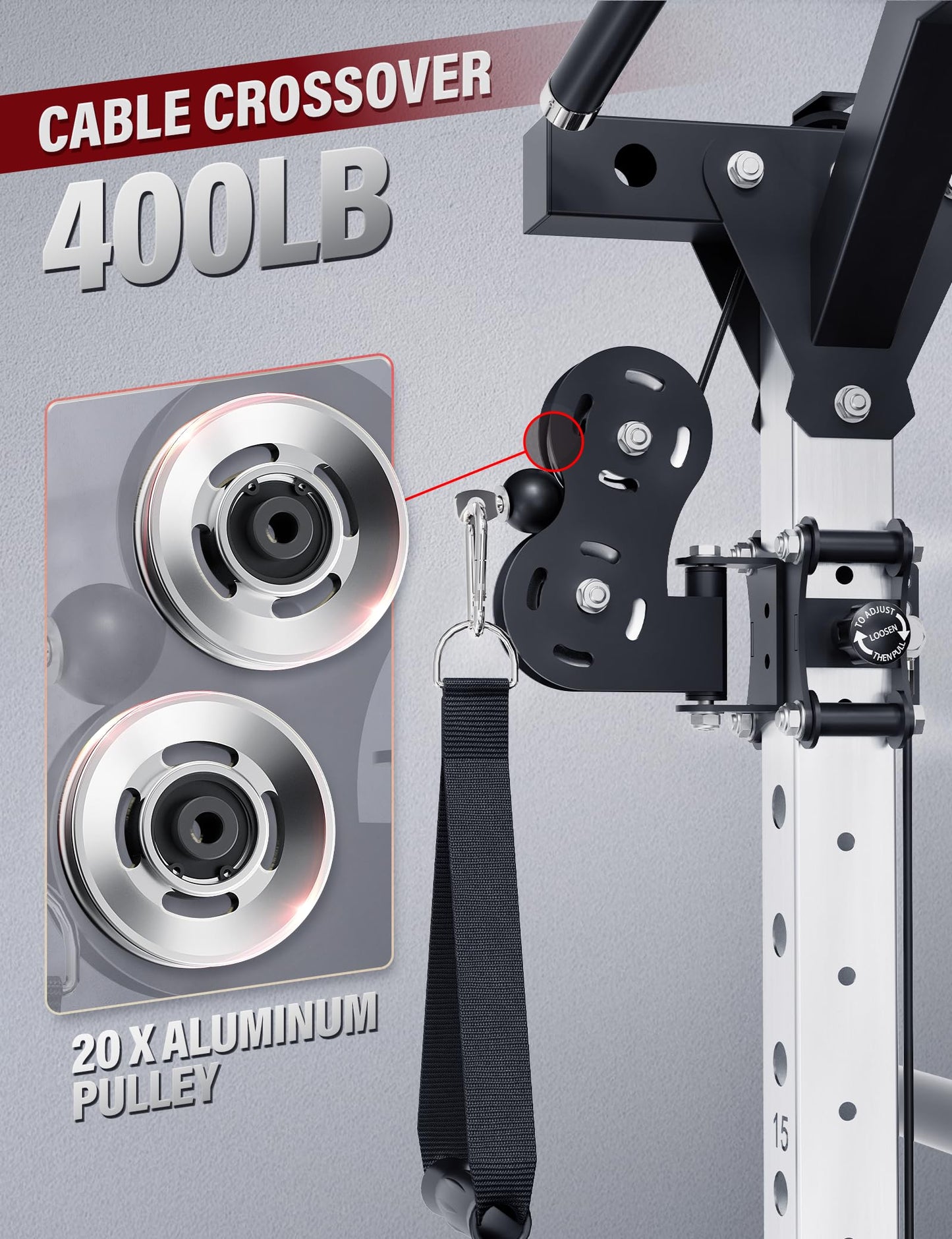 Major Fitness Drone2 Advanced Training Smith Machines– All-in-One Home Gym Squat Rack with Aluminum Pulley Set , Weight Bar, Dual LAT Pull-Down Systems & Cable Crossover Machine for Full-Body Workouts