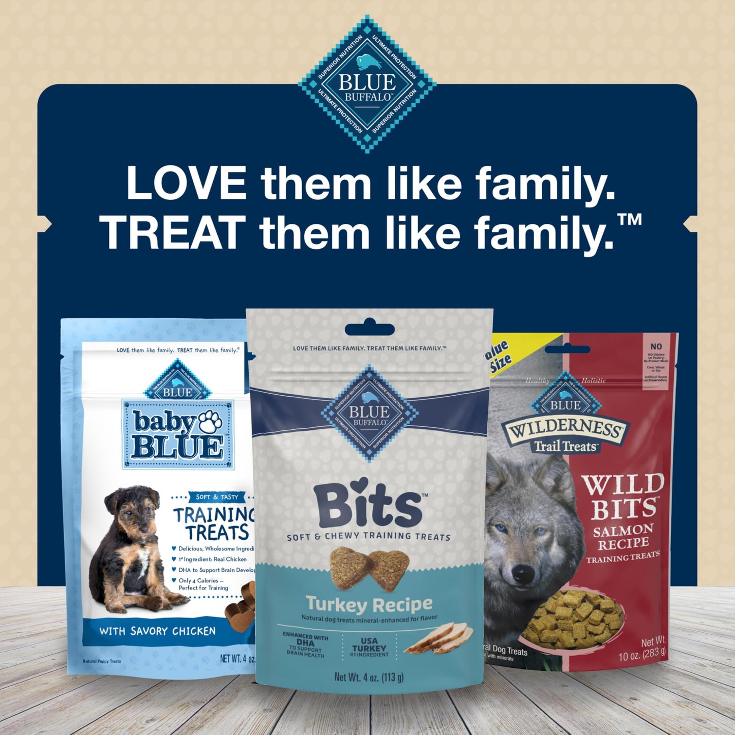 Blue Buffalo Bits Soft Dog Treats for Training, Made With Natural Ingredients & Enhanced with DHA, Chicken Recipe, 19-oz Bag