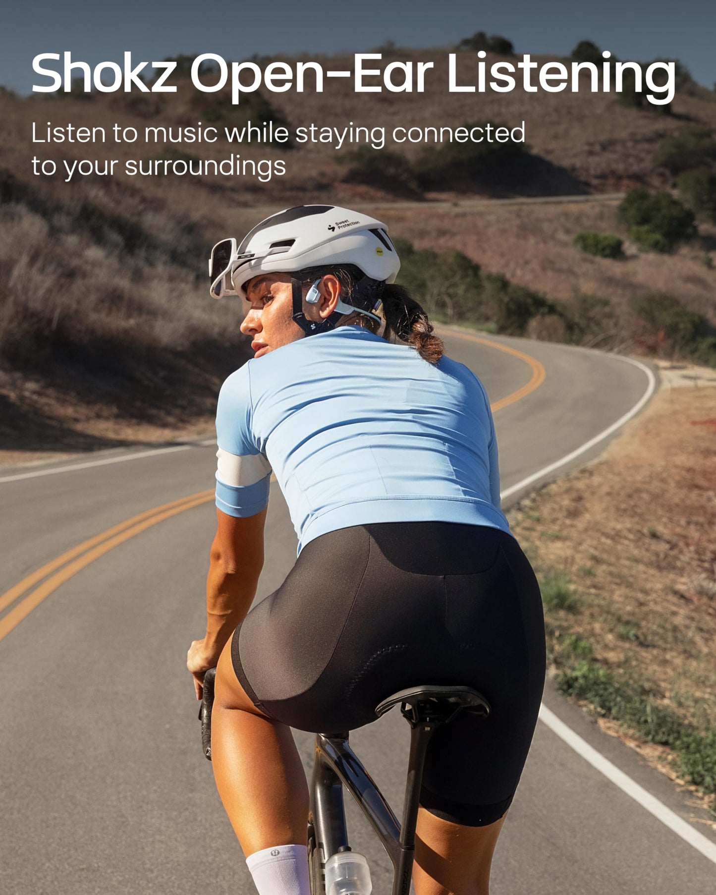 SHOKZ New OpenRun Pro 2- Bone Conduction Headphones, Open-Ear Bluetooth Wireless Sport Earphones for Running, Workouts - Sweat Resistant, Secure Comfortable Fit -Deep Bass, Smart Mic, Reflective Strip