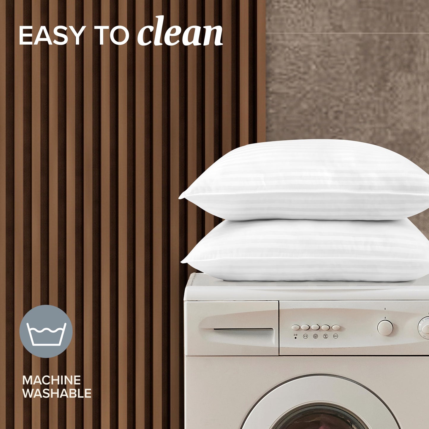 Beckham Hotel Collection Bed Pillows Standard/Queen Size Set of 2 - Original Soft Down Alternative Pillow for Sleeping - Soft Support for Back, Stomach or Side Sleepers