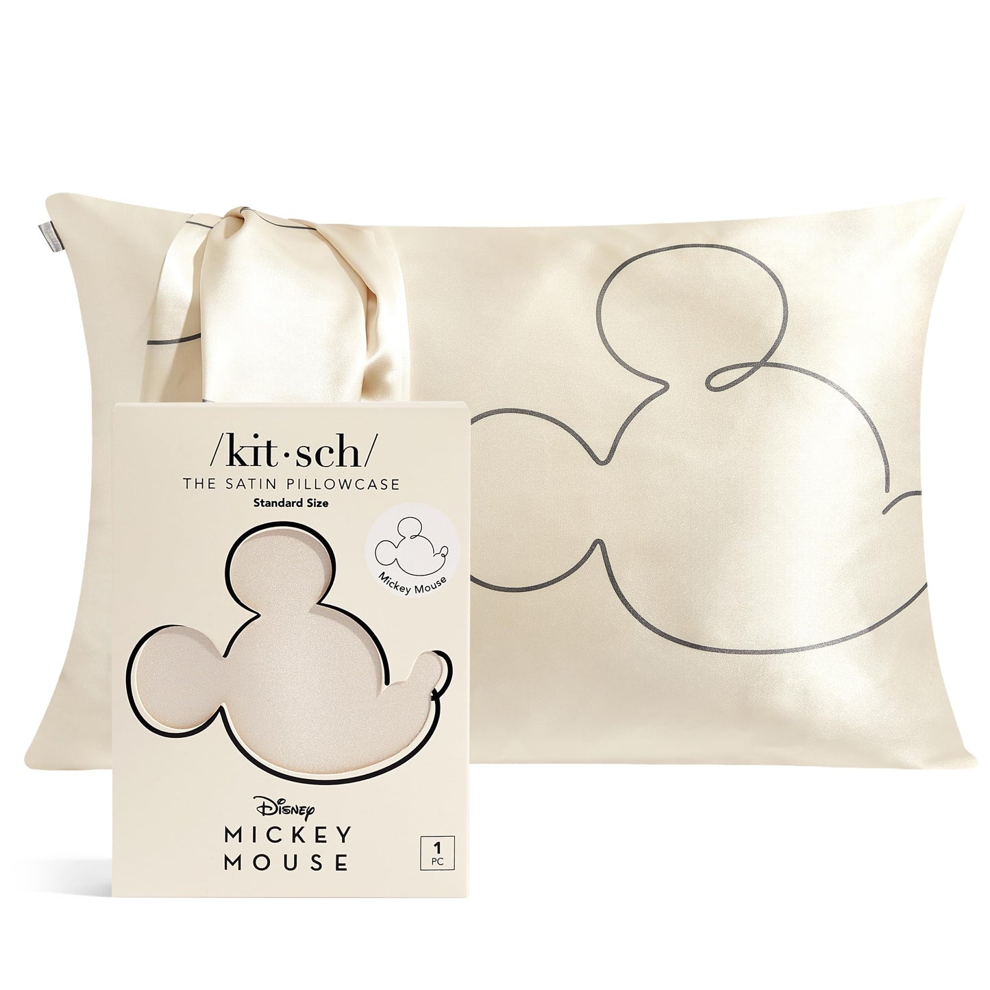 Kitsch x Elf North Pole - Satin Pillowcase with Zipper for Hair & Skin – Softer Than Silk, Cooling Pillow case, Wrinkle-Free, Machine Washable, Queen/Standard (19x26)