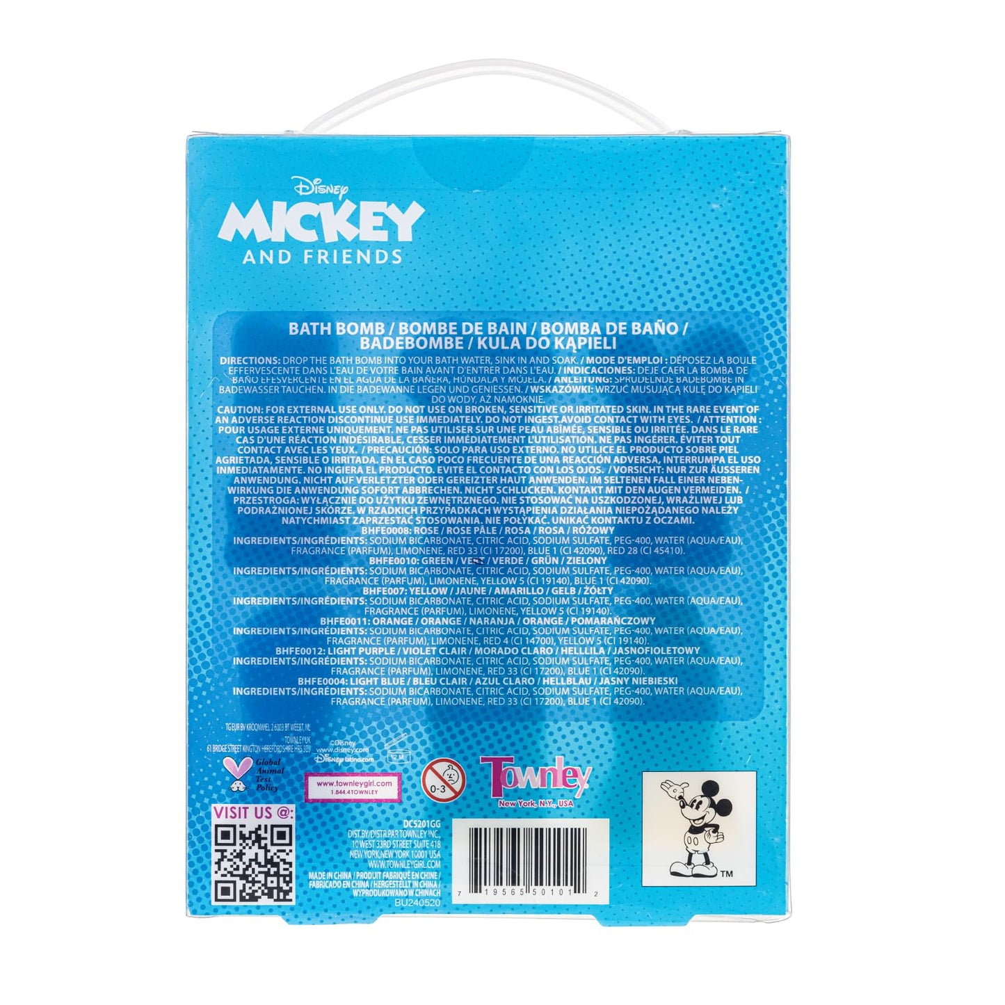 Hot Wheels 6 Piece Bath Bombs for Kids, Bubble Gum Scented, Bath Toys for Kids, Ages 3+, by Townley Girl