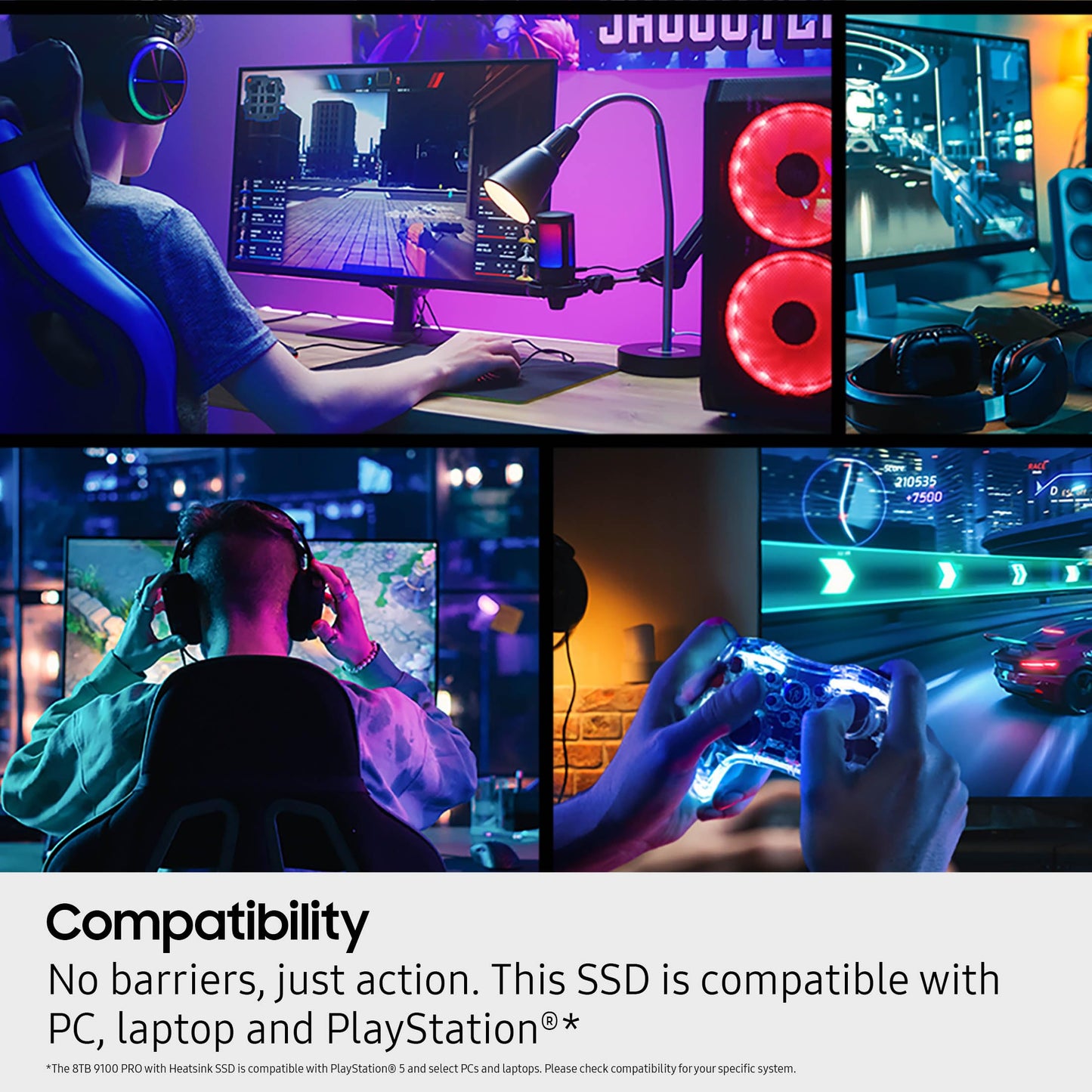 Samsung SSD 9100 PRO 4TB, PCIe 5.0x4 M.2 2280, Seq. Read Speeds Up to 14,800MB/s, Best for AI Computing, Gaming, and Heavy Duty Workstations (MZ VAP4T0B/AM)