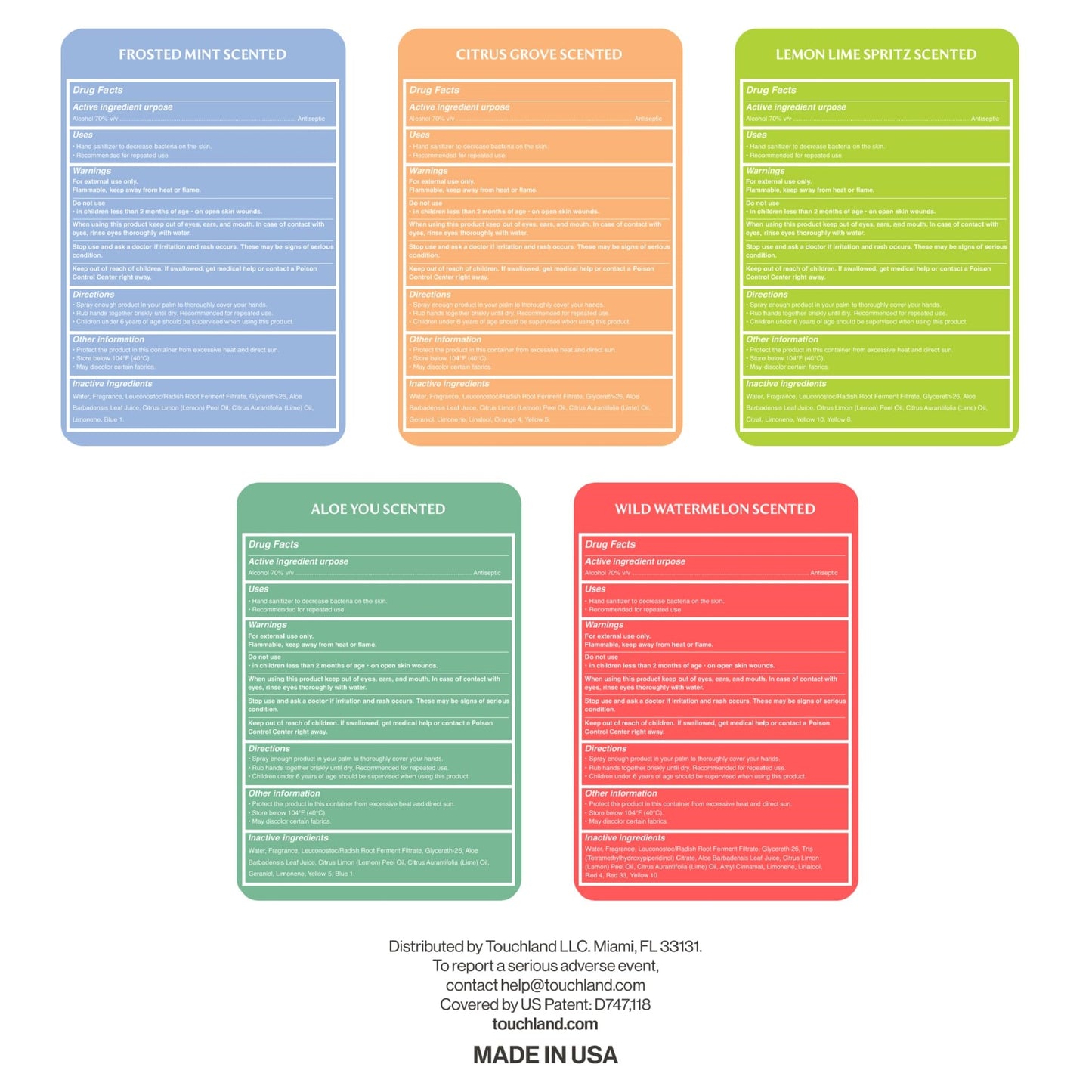 Touchland Special Edition Confetti Cake Mist + Frosted Sparkle Case Set, Scented & Stylish Hydrating Hand Sanitizer Spray Bundle, Travel Size, Dye Free, Amazon Exclusive