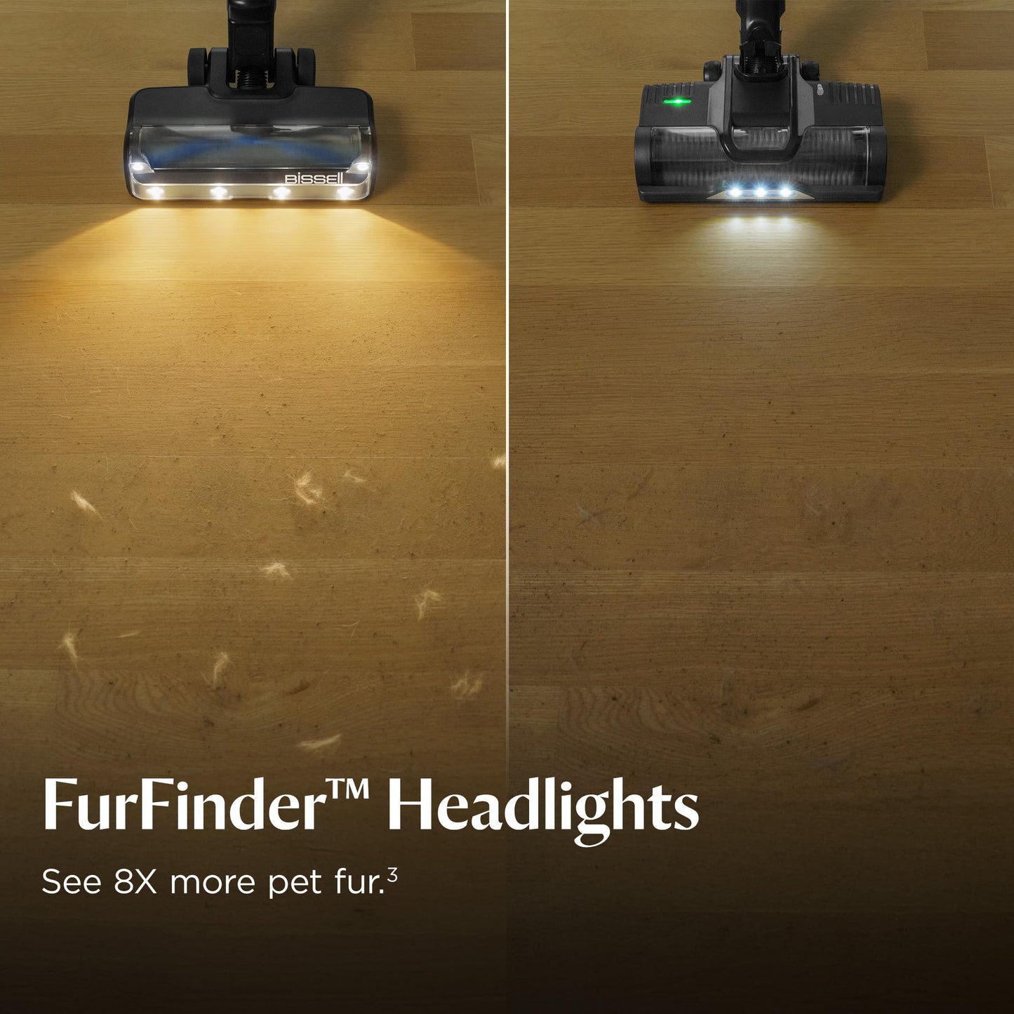 Bissell PowerClean FurFinder 200W Self-Standing Cordless Vacuum w/Tangle Free Brush Roll, Strong Suction, Removeable Battery, Wall Mount, Upholstery Tool & Bright Headlights