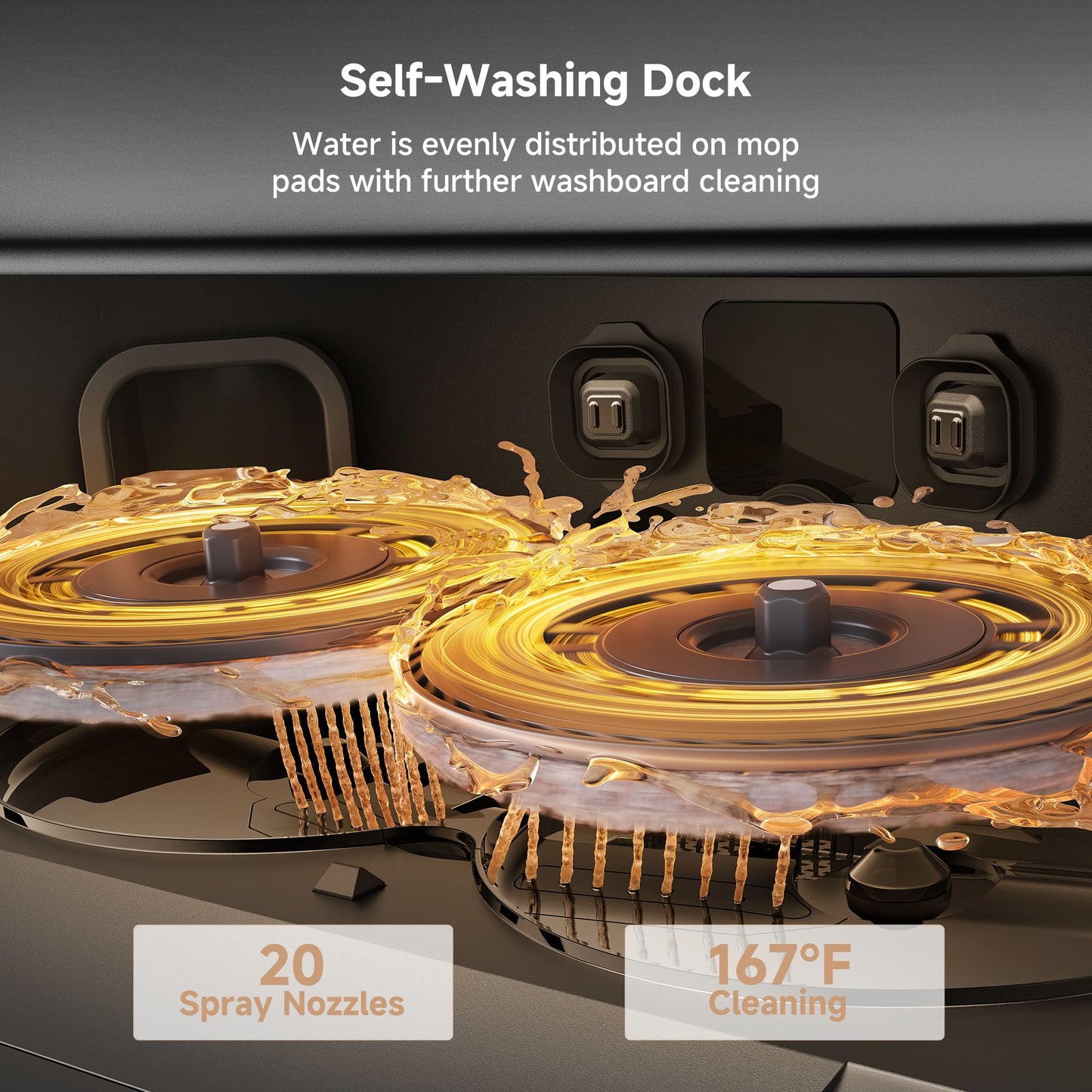 Mova P10 Pro Ultra Robot Vacuum and Mop 13,000Pa Suction, 140°F Hot Water Auto Mop Washing & Drying, Dual Spinning Extenable Mop,10.5mm Lifting for Carpet, 360°Obstacle Avoidance, App Control