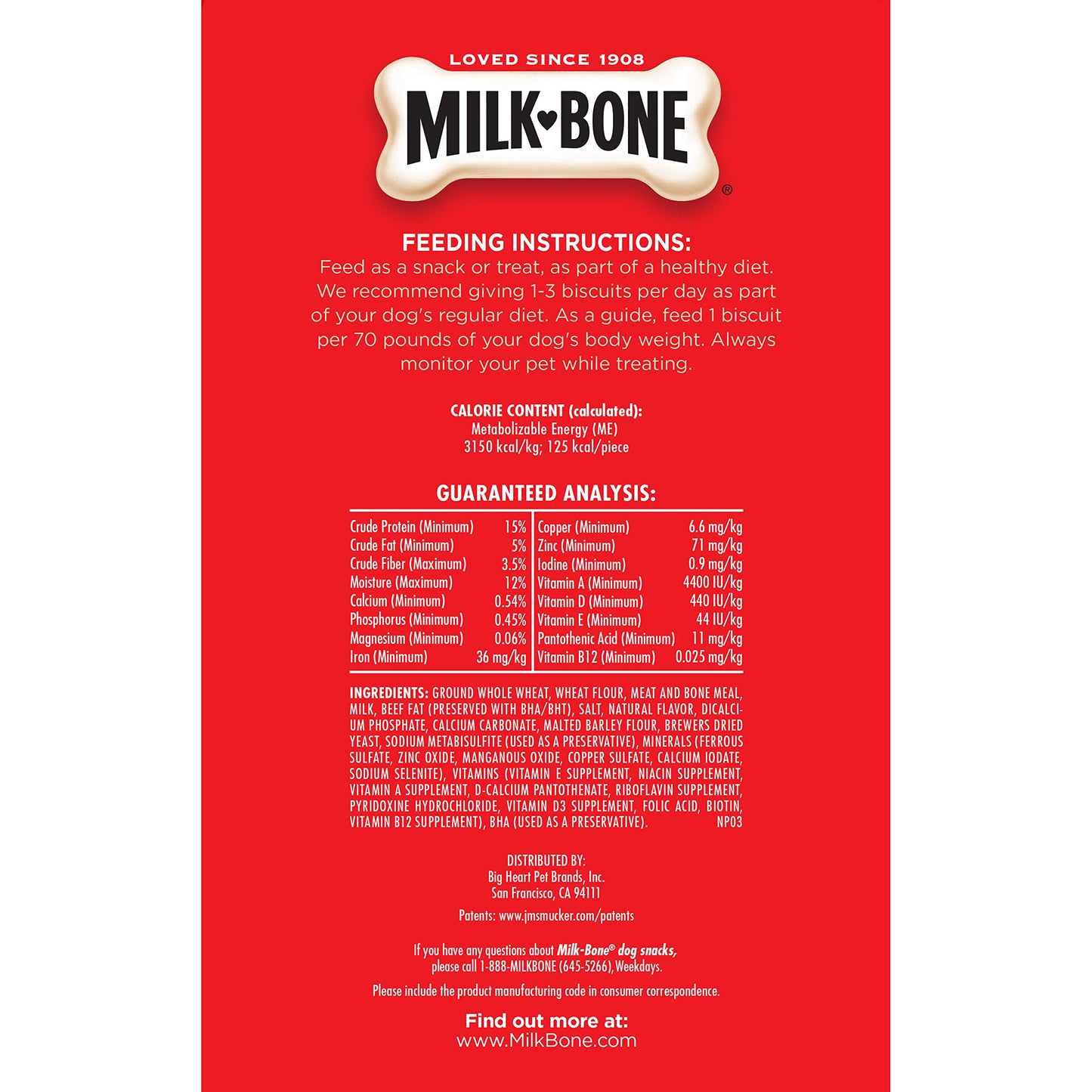 Milk-Bone Original Dog Treats Biscuits for Medium Dogs, 10 Pound