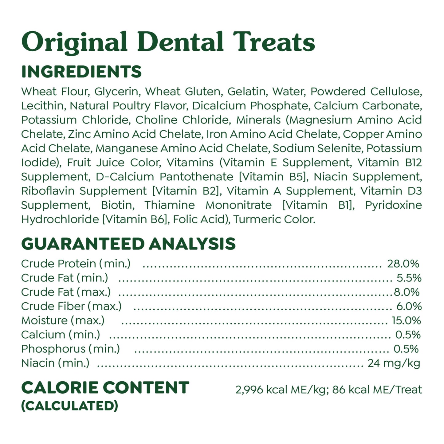 Greenies Veterinarian-Recommended Adult Natural Dental Dog Treats Regular Size, Original Flavor, 36 oz. Pack, 36 Count