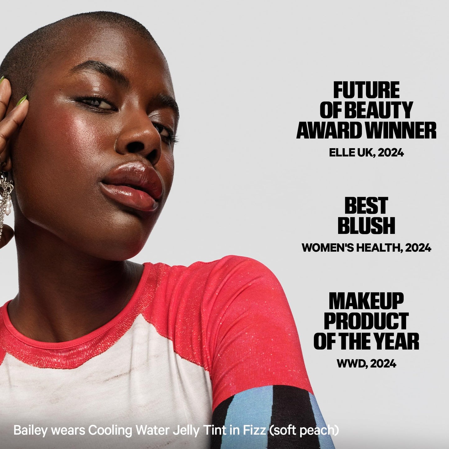 Milk Makeup Cooling Water Jelly Tint – Long-Lasting Sheer Lip + Cheek Stain with Firming Vegan Collagen + Hydrating Aloe – Transfer Proof, Buildable Lip Tint + Blush