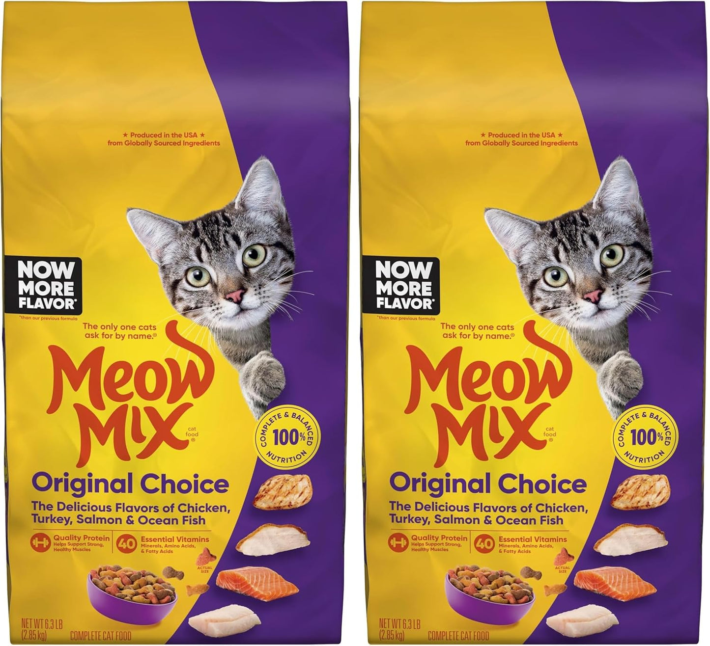 Meow Mix Original Choice Dry Cat Food, 6.3 Pound Bag
